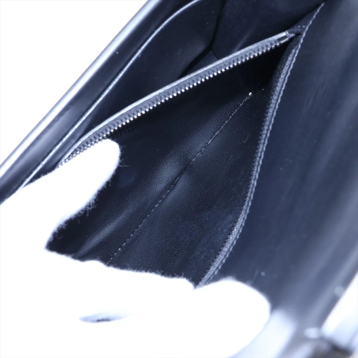 Montaigne 30 Leather Shoulder Bag, Black — view 8