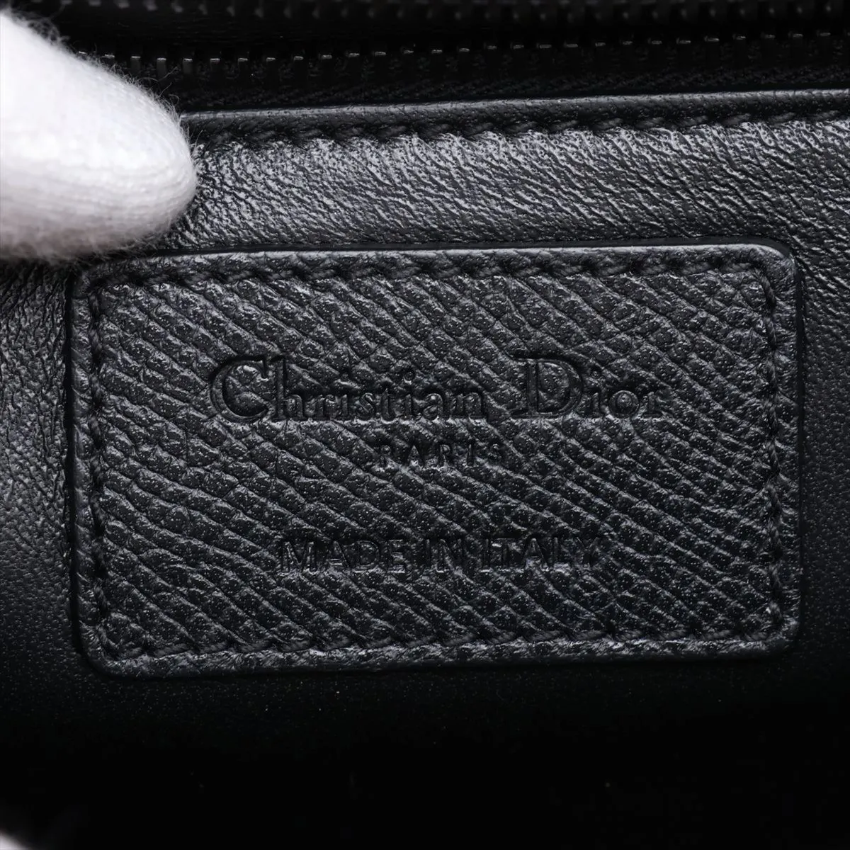 Montaigne 30 Leather Shoulder Bag, Black — view 10