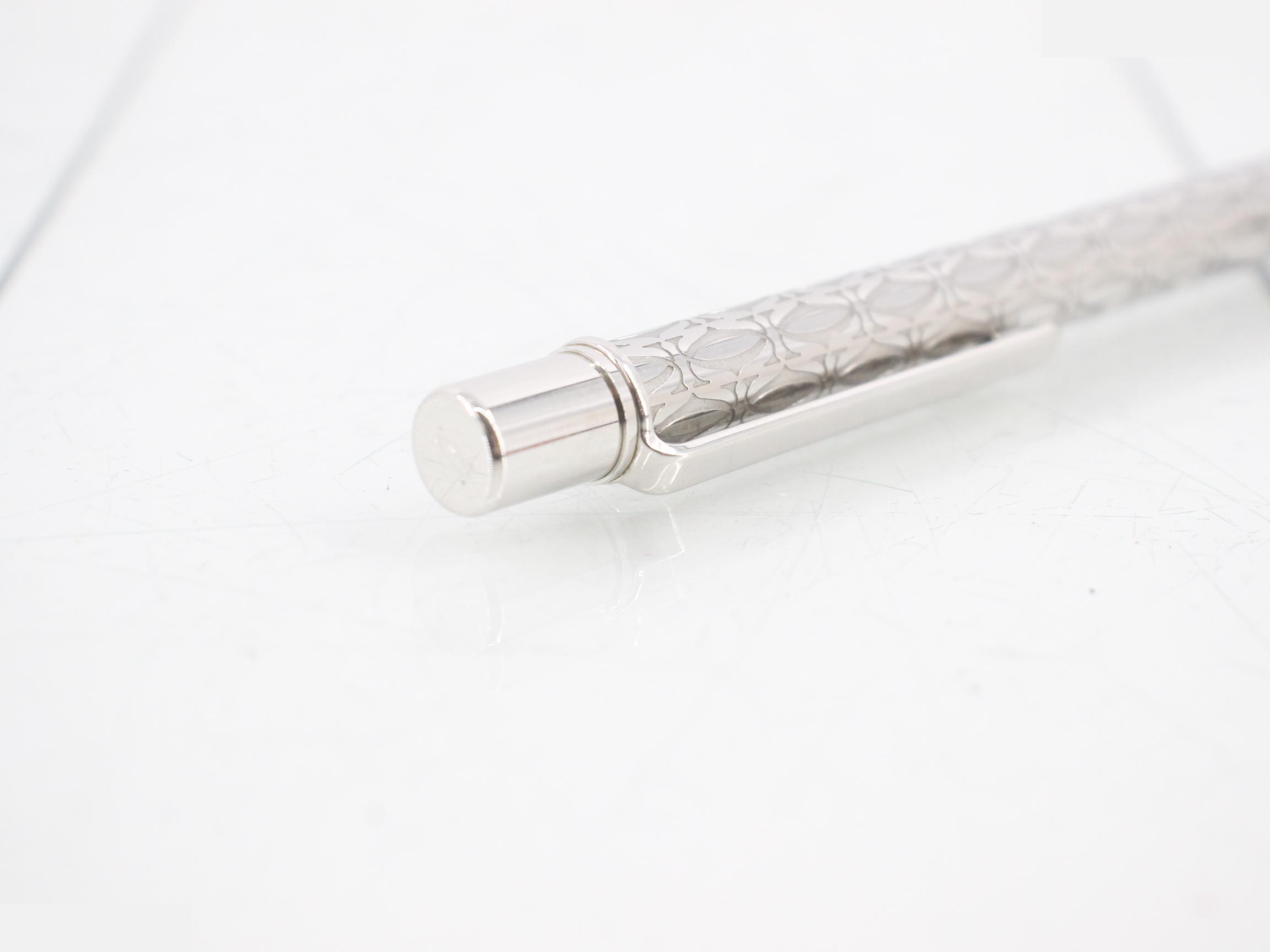 Ballpoint Pen, Twist Mechanism, Silver, ST150185 — view 3