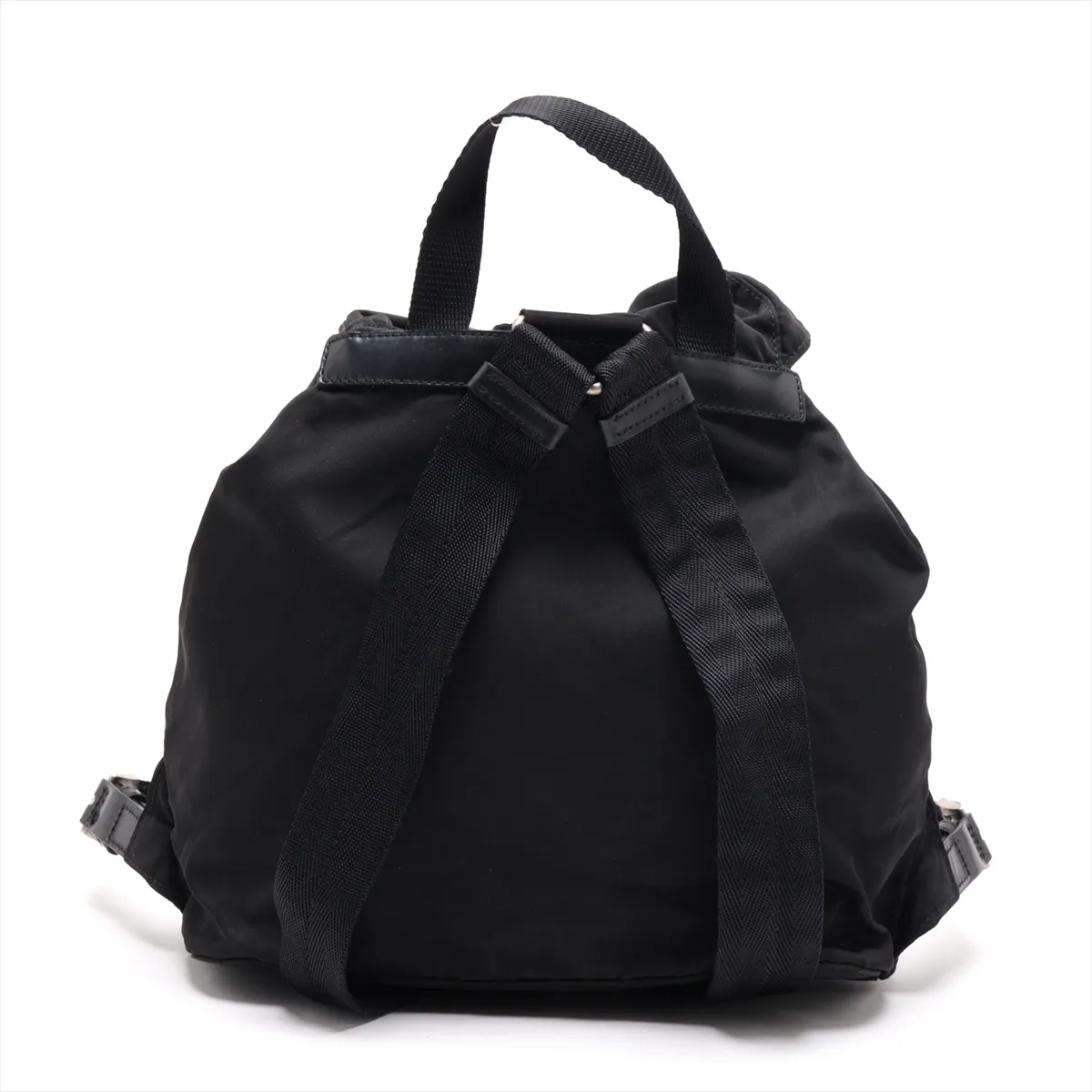 Tessuto Nylon Backpack/Rucksack, Black — view 2