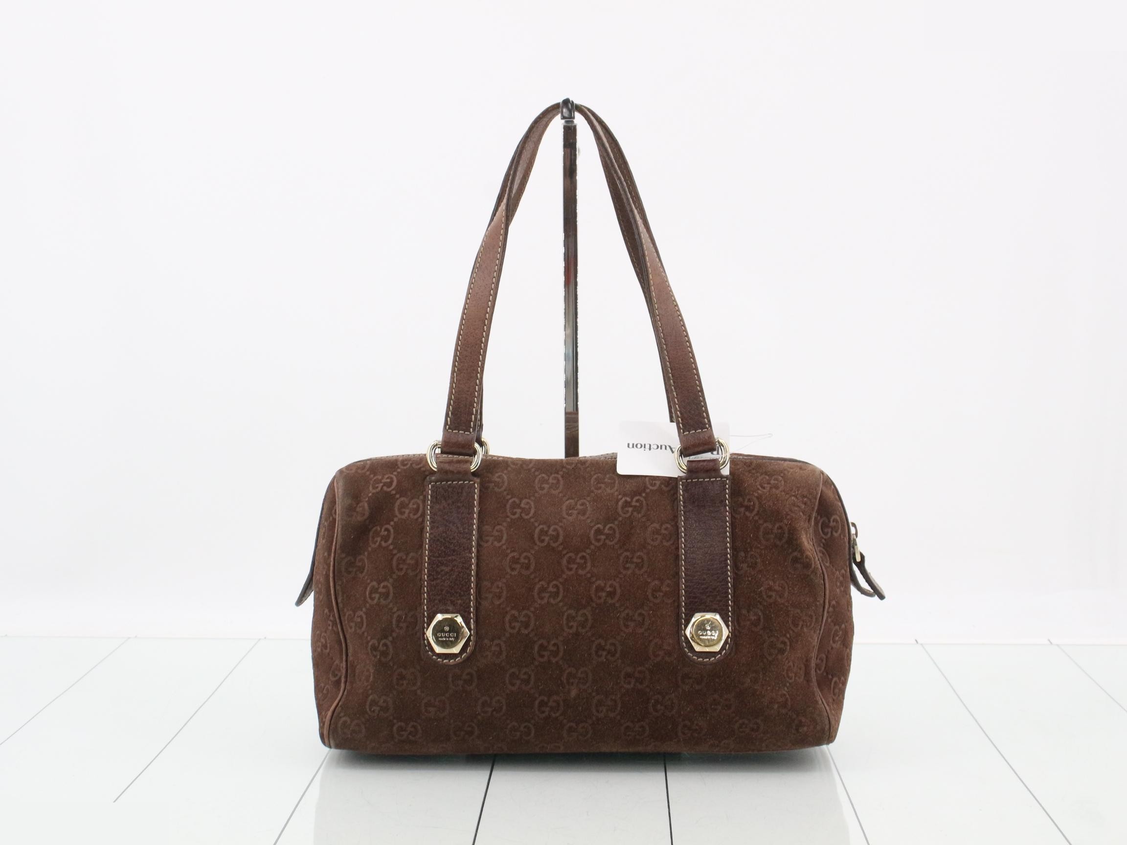 Suede Mini Boston Bag — view 2