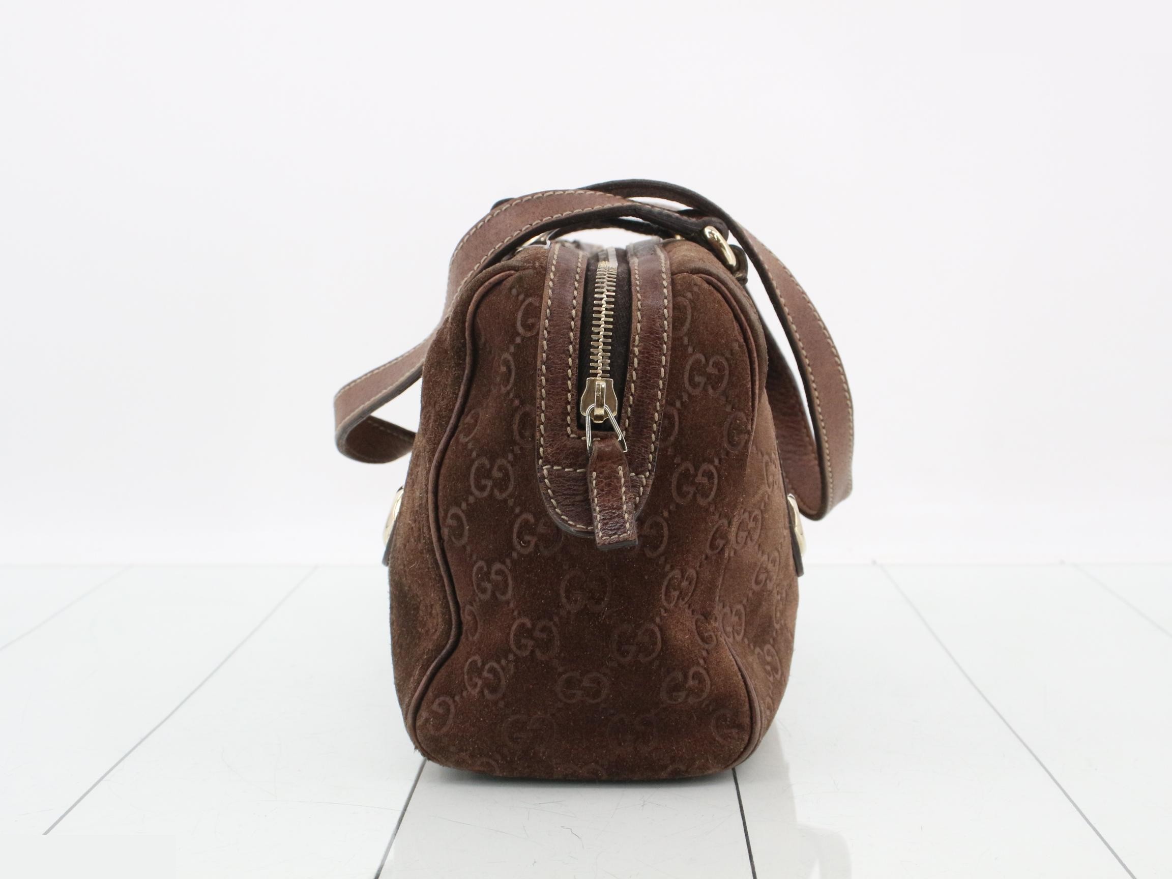 Suede Mini Boston Bag — view 4