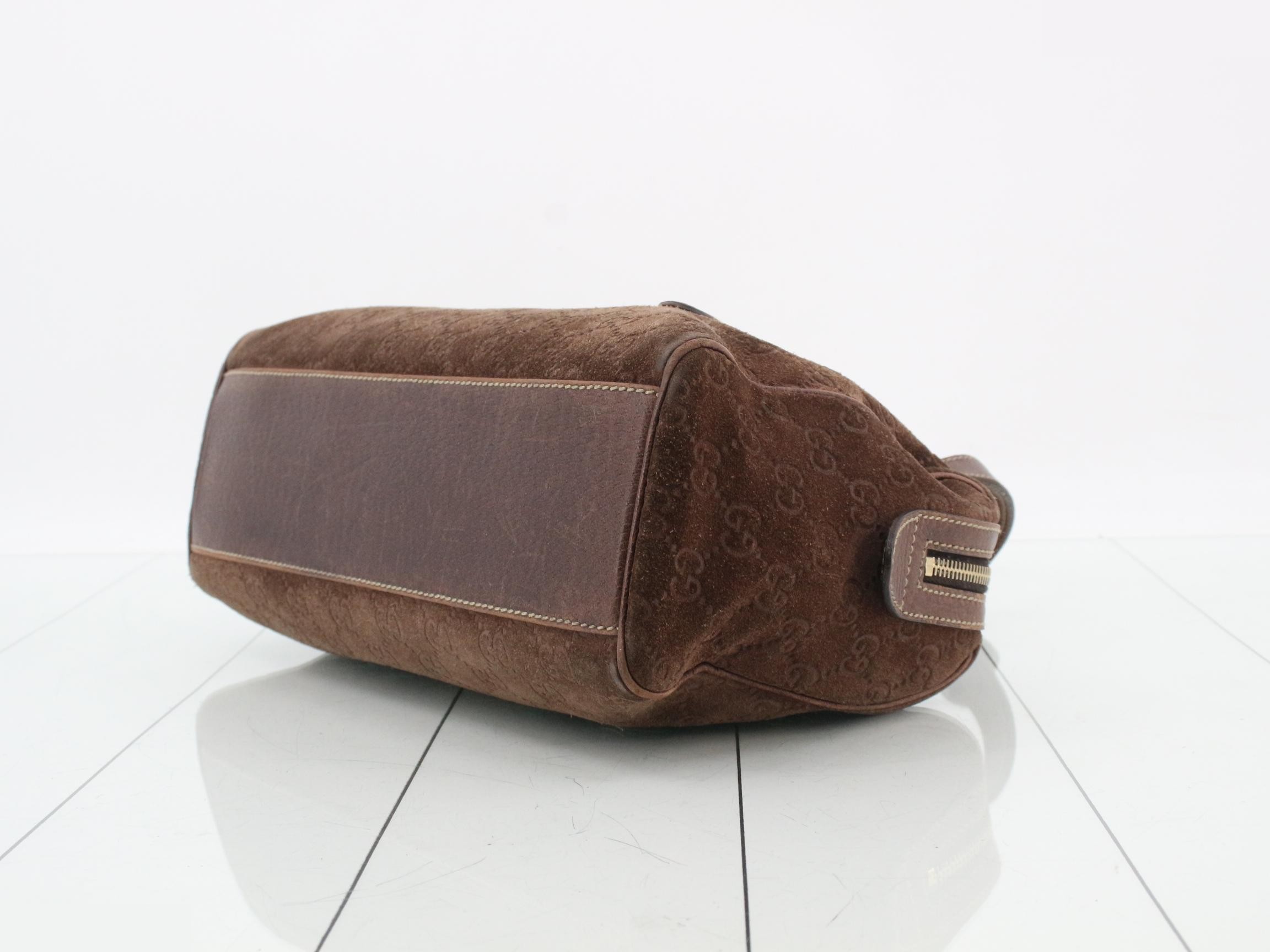Suede Mini Boston Bag — view 6