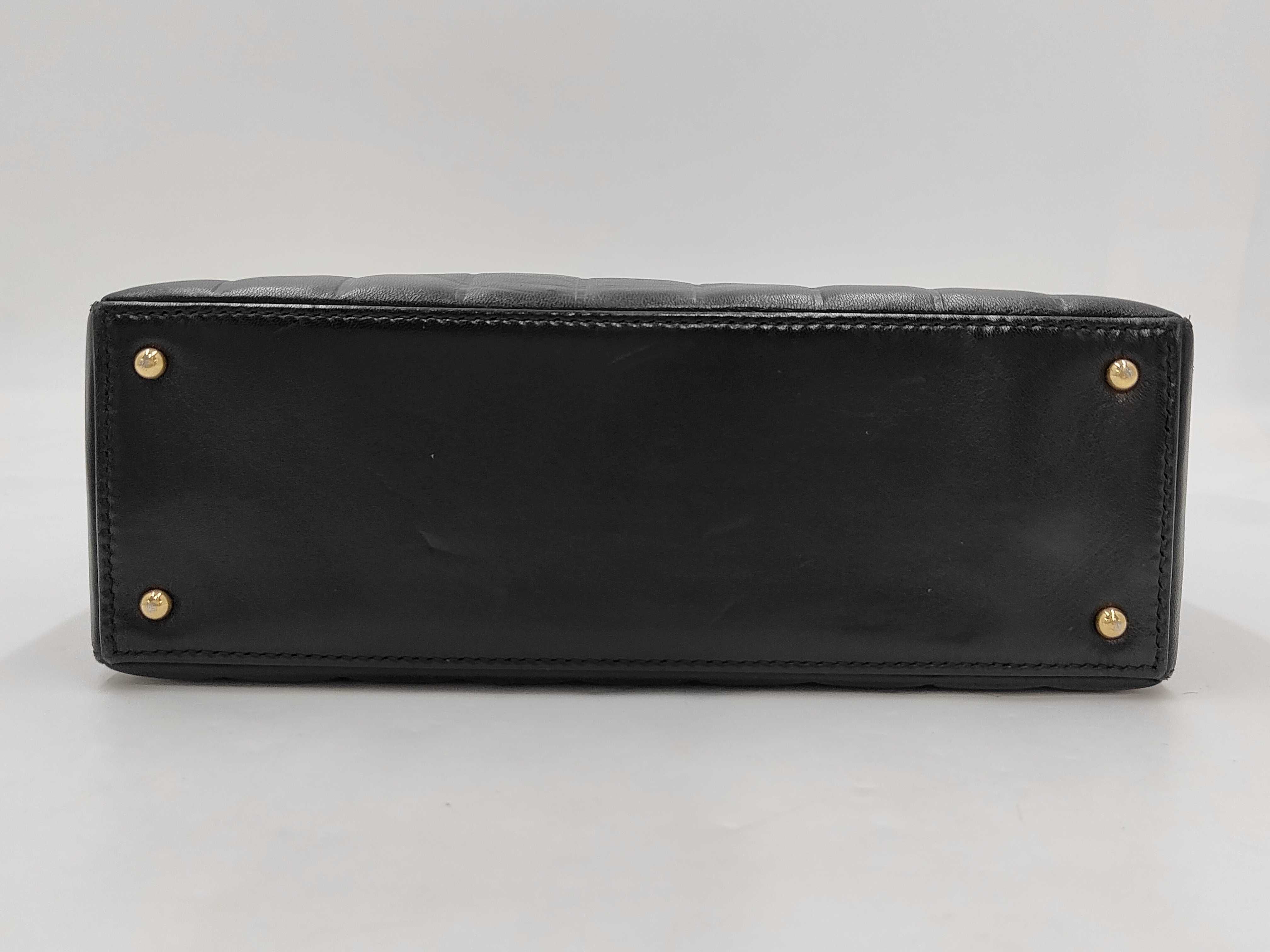 Lambskin Chocolate Bar Black Tote Bag (with Authenticity Card and Seal) — view 3