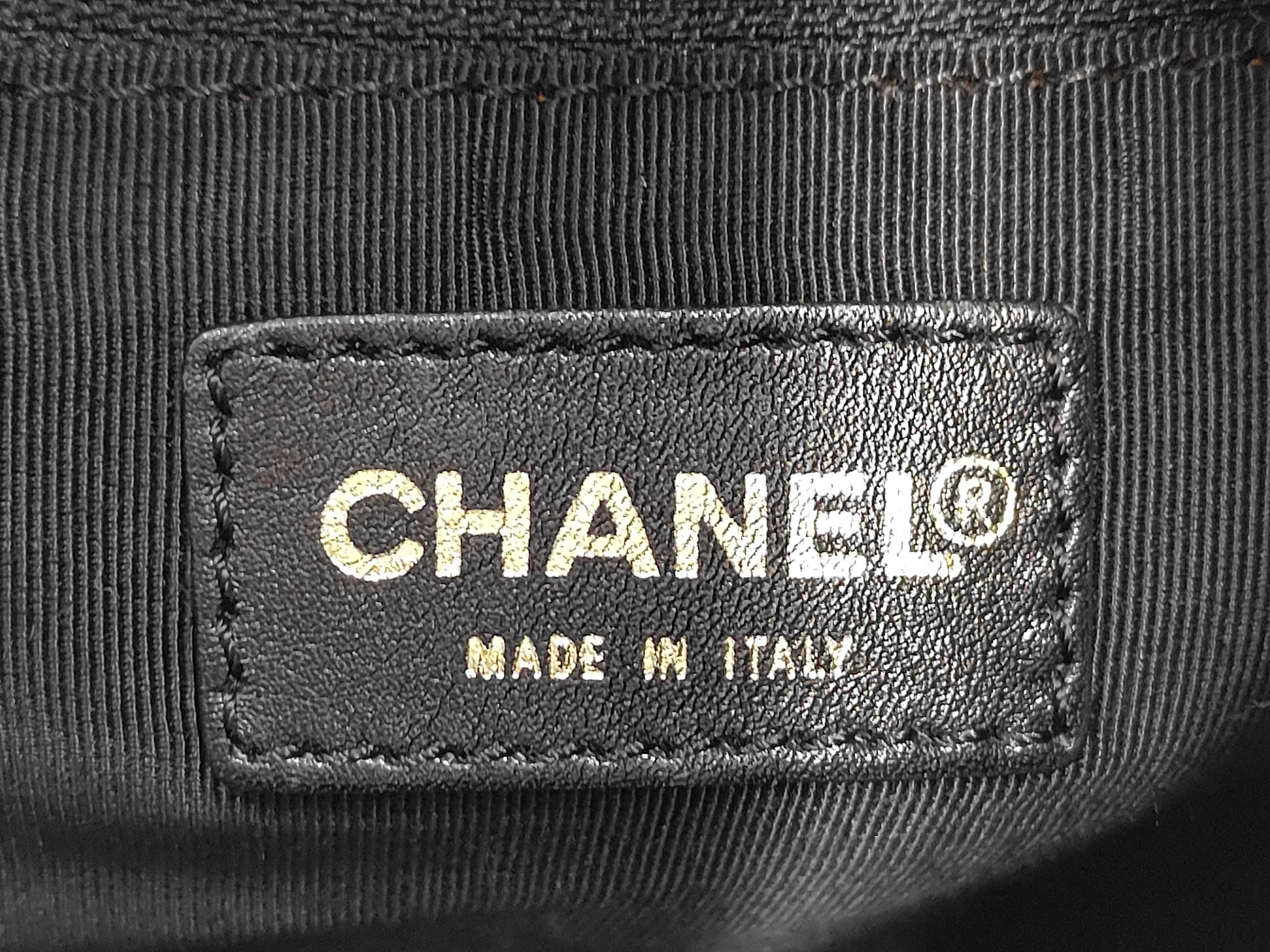 Lambskin Chocolate Bar Black Tote Bag (with Authenticity Card and Seal) — view 9