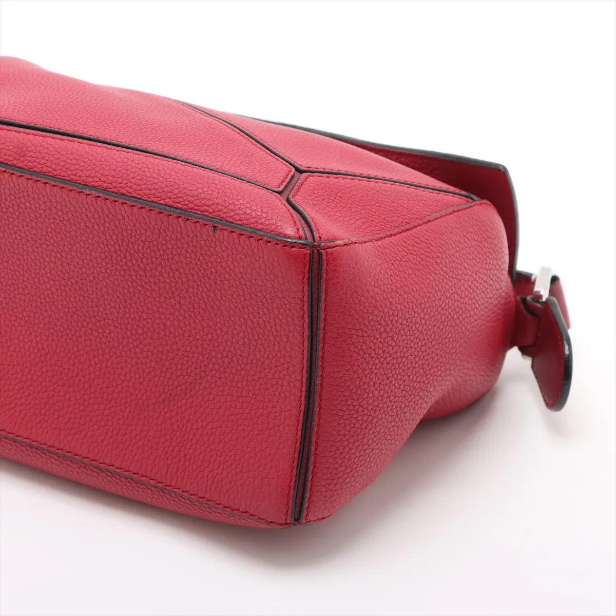 Puzzle Bag Small Leather 2WAY Handbag Red — view 3