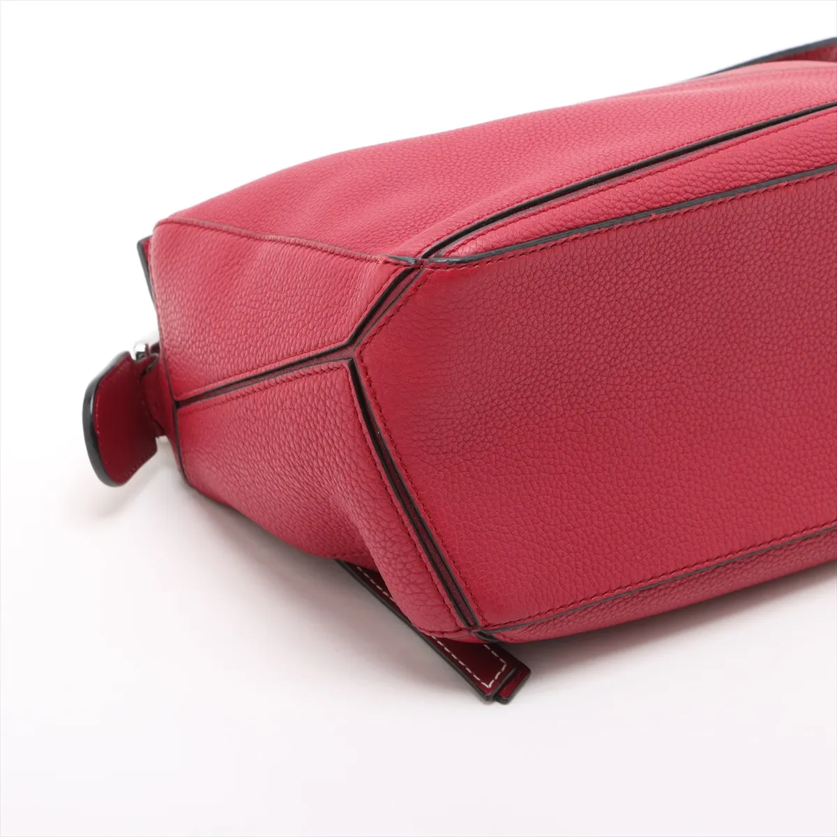 Puzzle Bag Small Leather 2WAY Handbag Red — view 4
