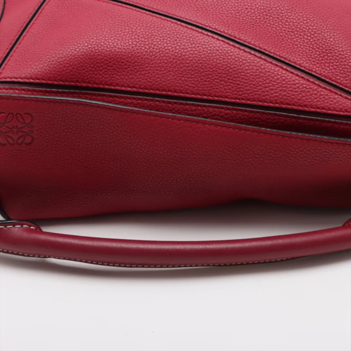 Puzzle Bag Small Leather 2WAY Handbag Red — view 5