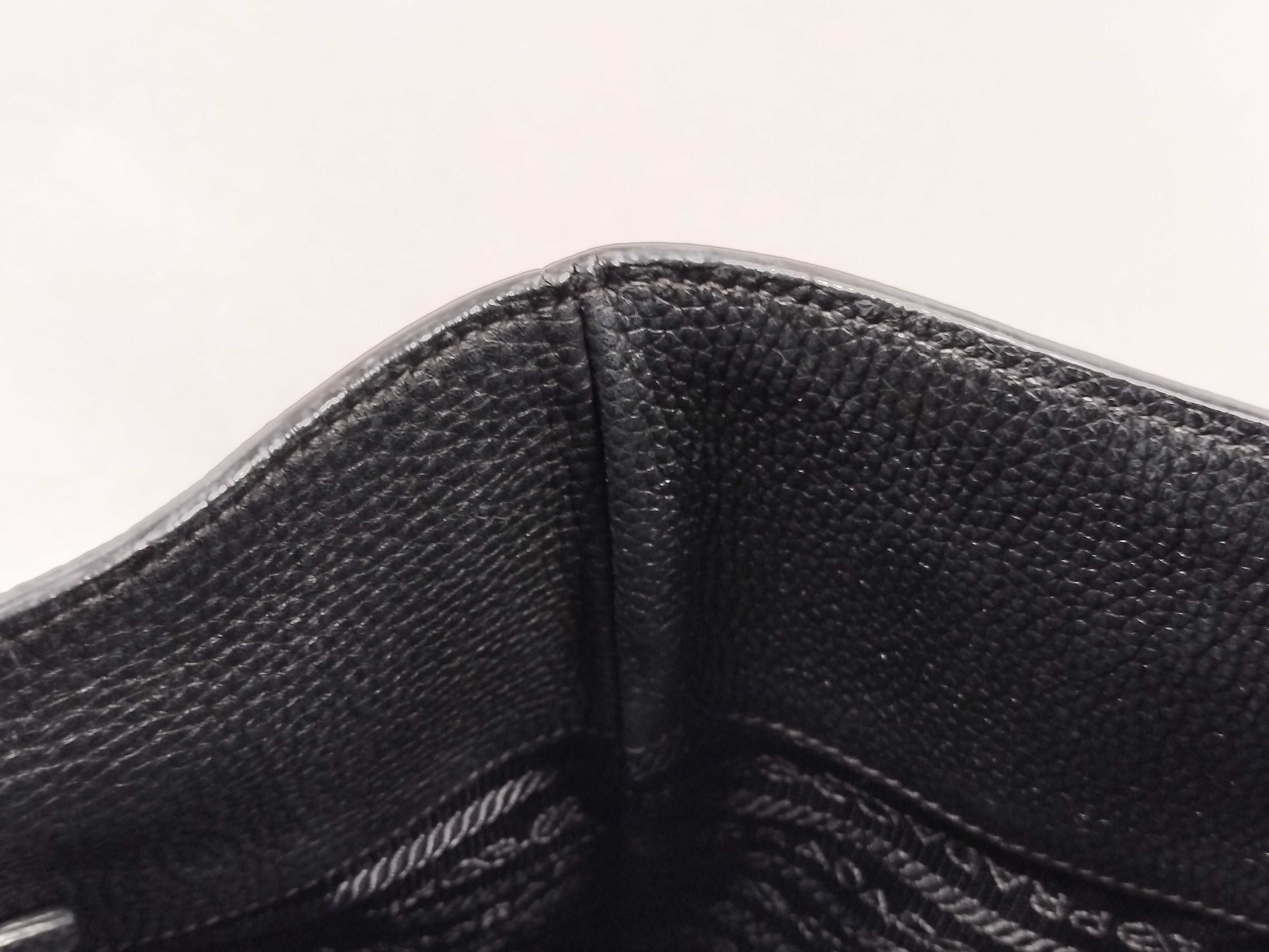 Canapa Logo All-Leather Tote Bag, Black — view 8