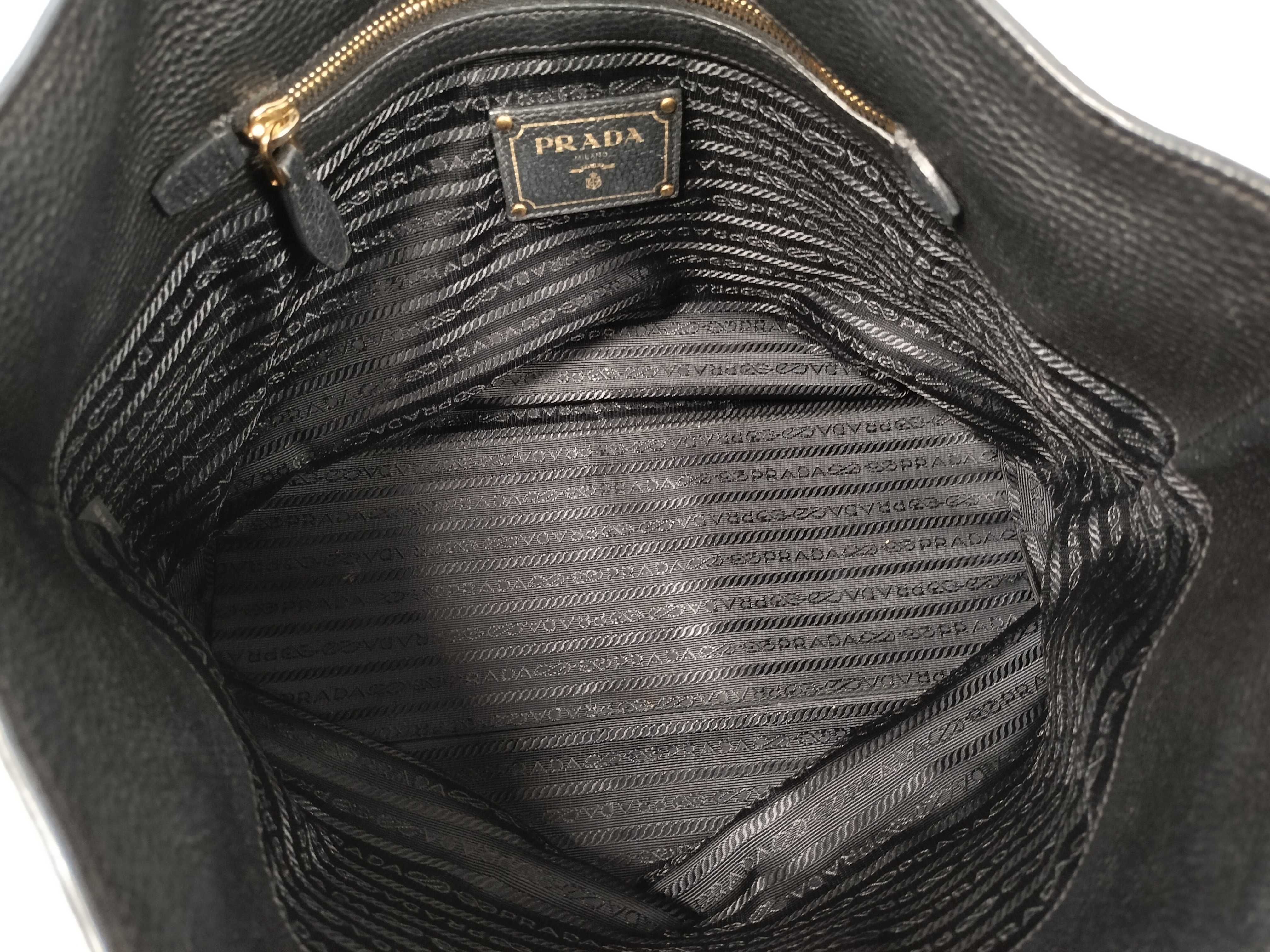 Canapa Logo All-Leather Tote Bag, Black — view 9
