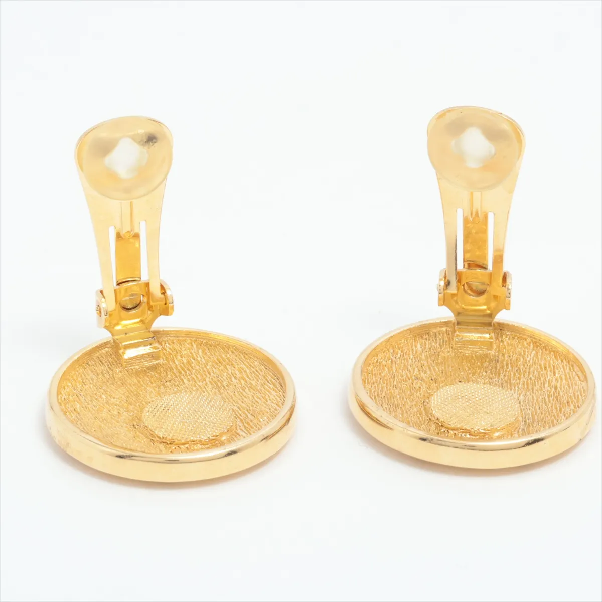 CD logo earrings (for both ears), GP gold. Shows signs of wear, — view 4