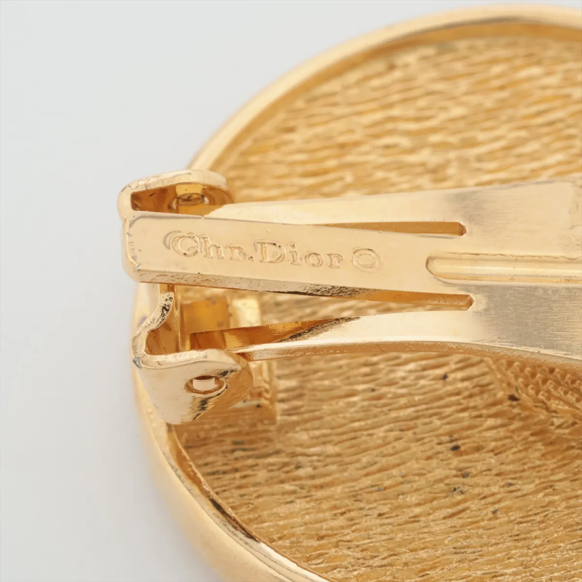 CD logo earrings (for both ears), GP gold. Shows signs of wear, — view 5