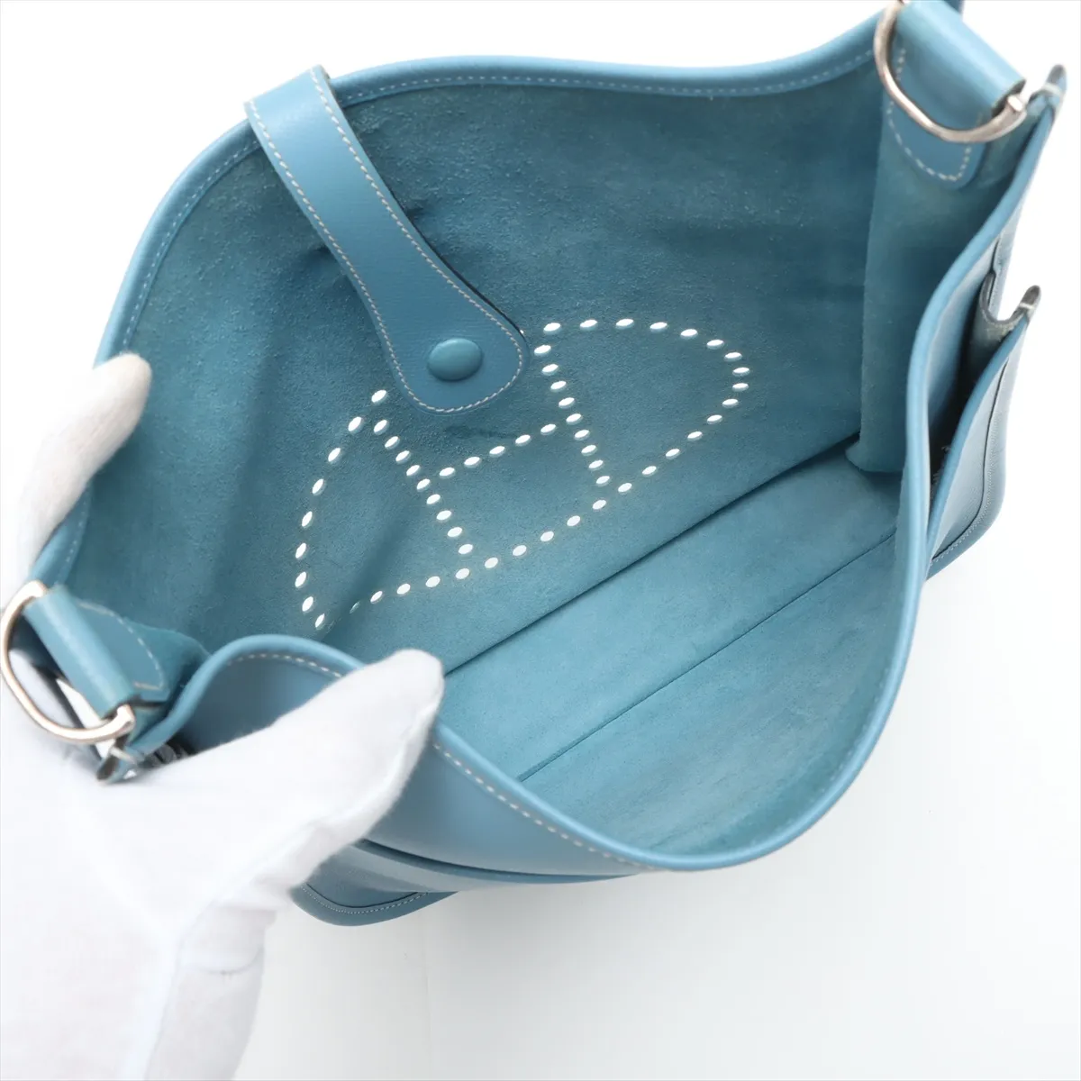 Evelyn 2 33 GM Amazon Vaux Epson Blue Jean Silver hardware I:2005 — view 6