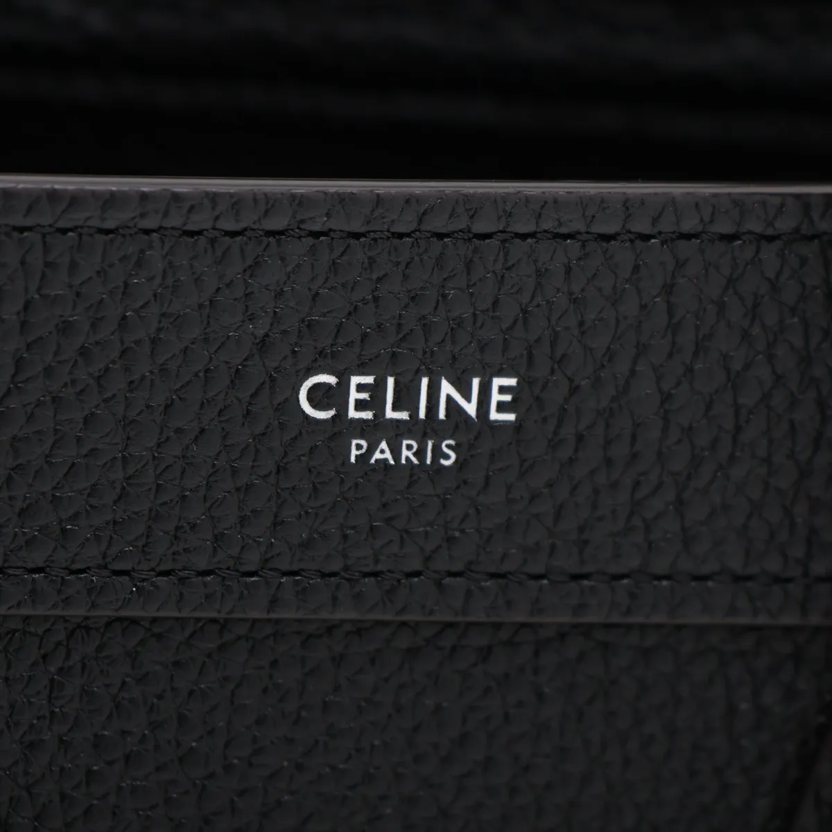 Luggage Nano Shopper Leather 2-Way Handbag, Black — view 8
