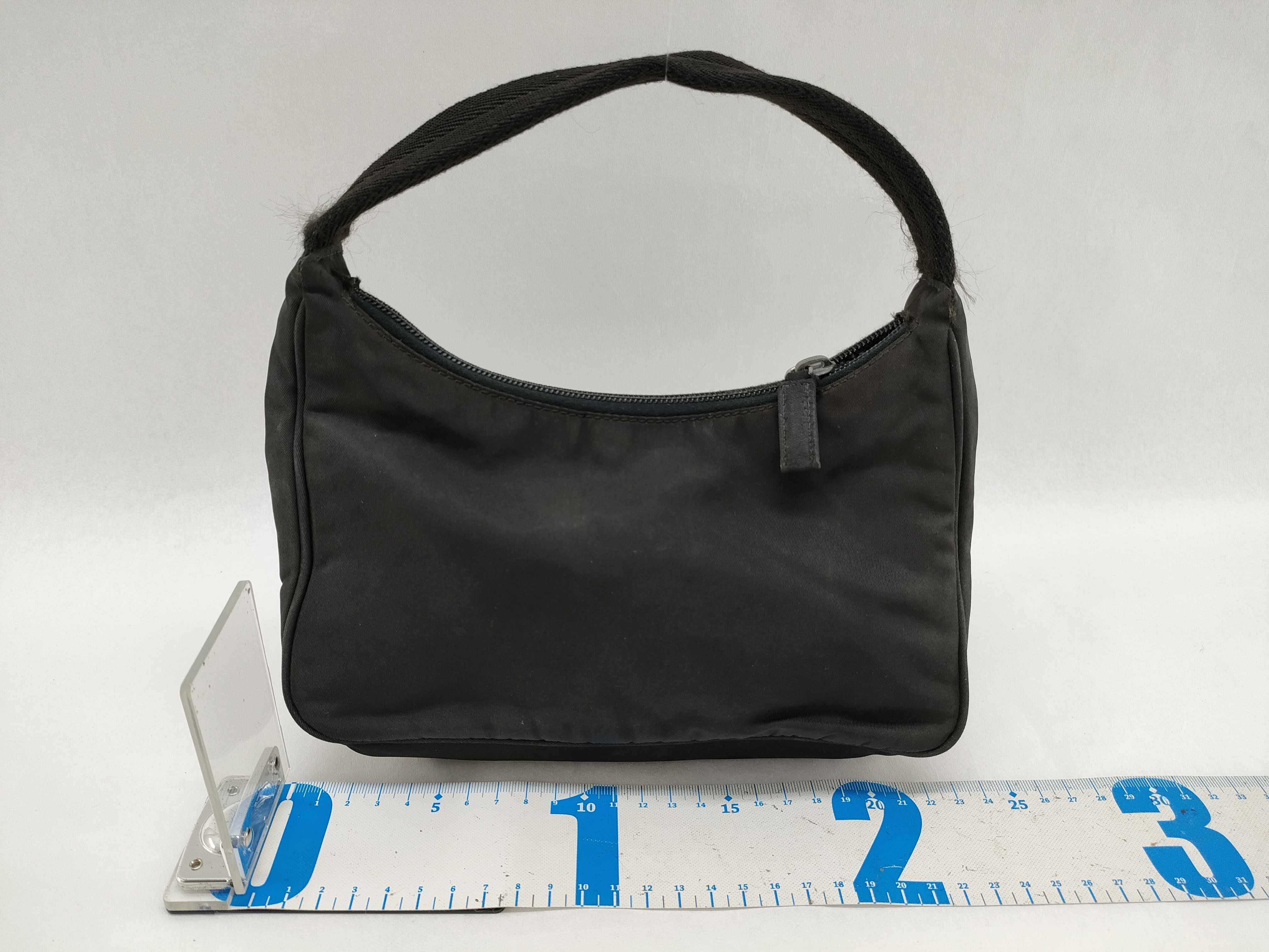 Nylon Handbag MV515 Triangle Plate Nylon Black Handbag — view 2