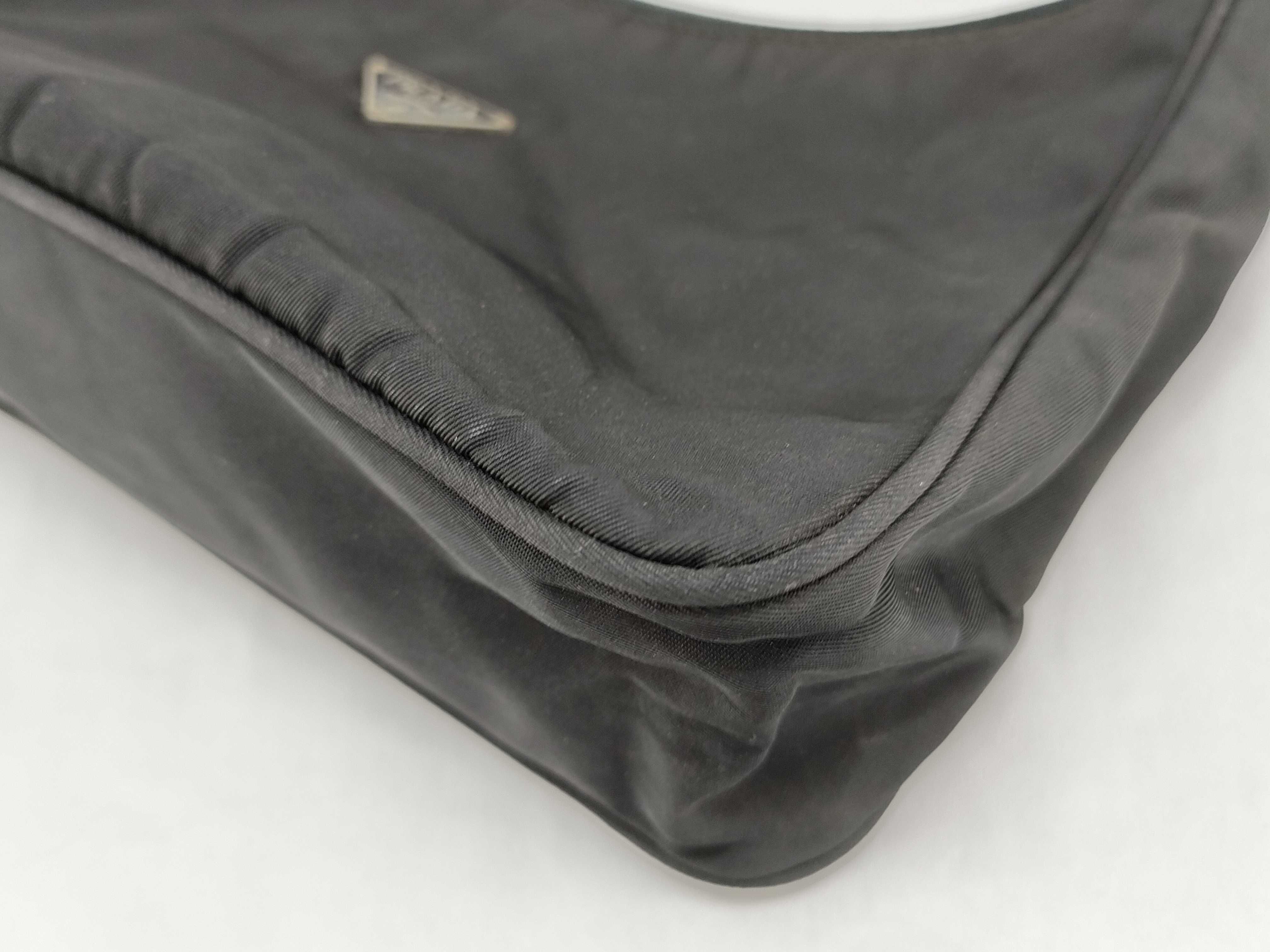 Nylon Handbag MV515 Triangle Plate Nylon Black Handbag — view 7