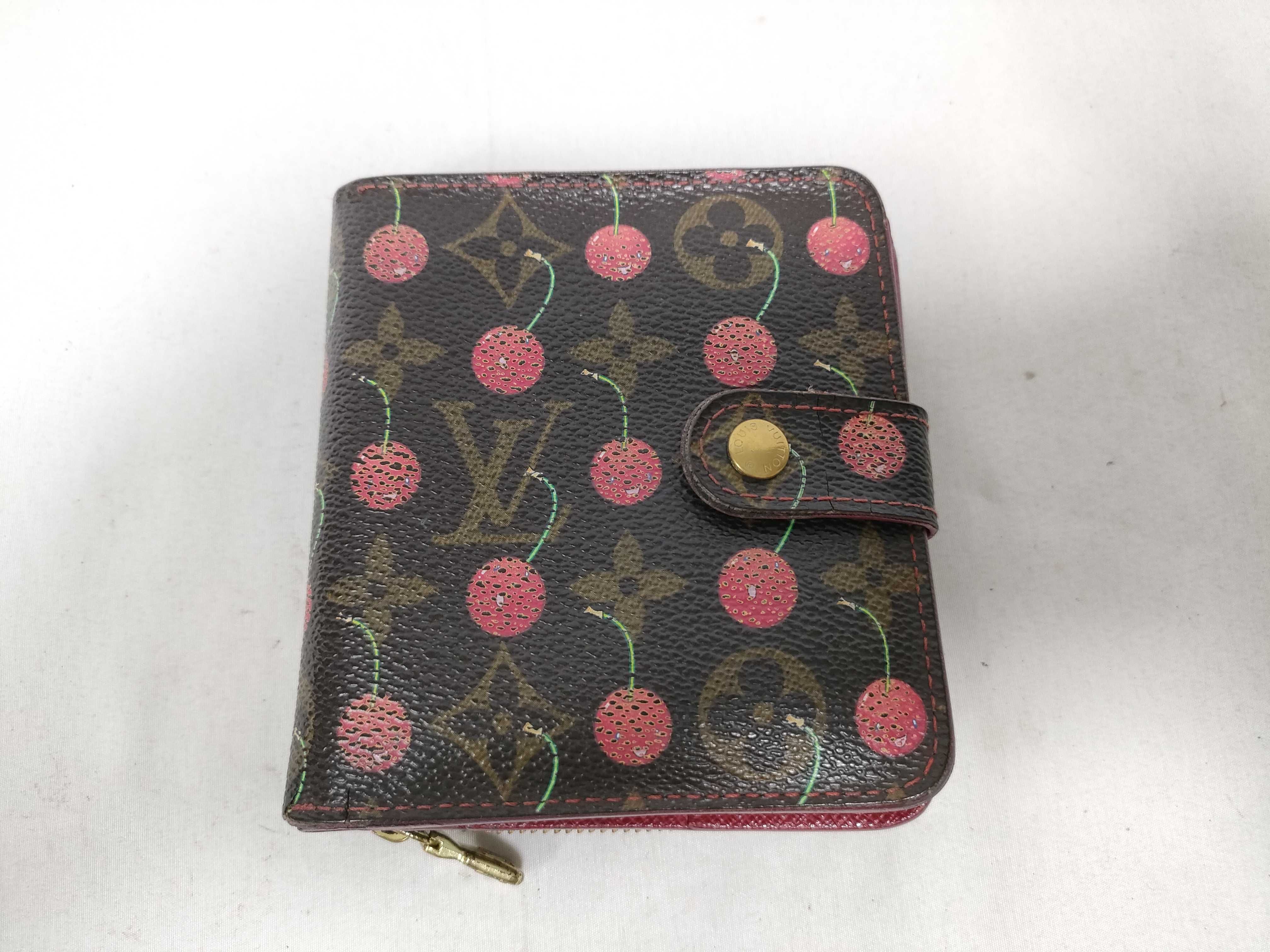 Monogram Cherry Compact Zip Wallet (IY4297)