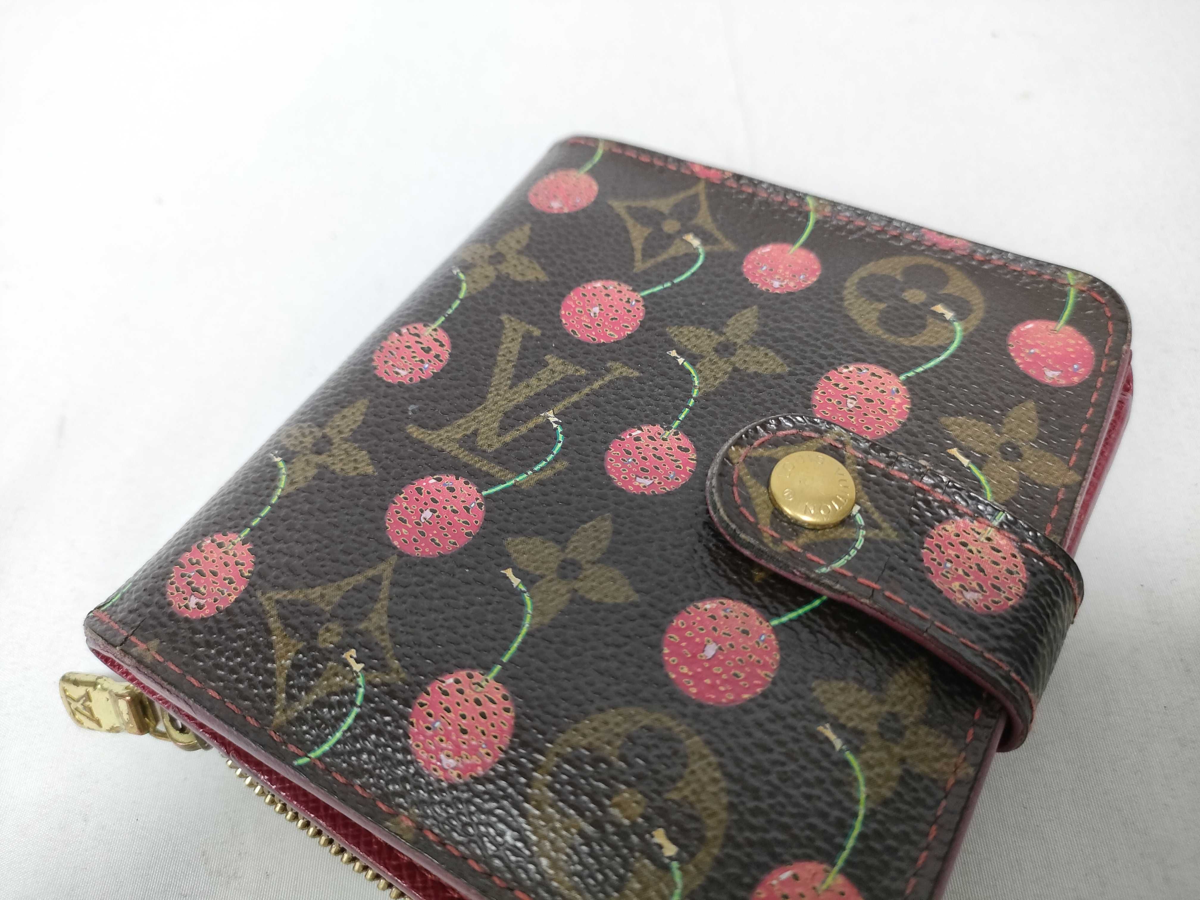 Monogram Cherry Compact Zip Wallet (IY4297) — view 4