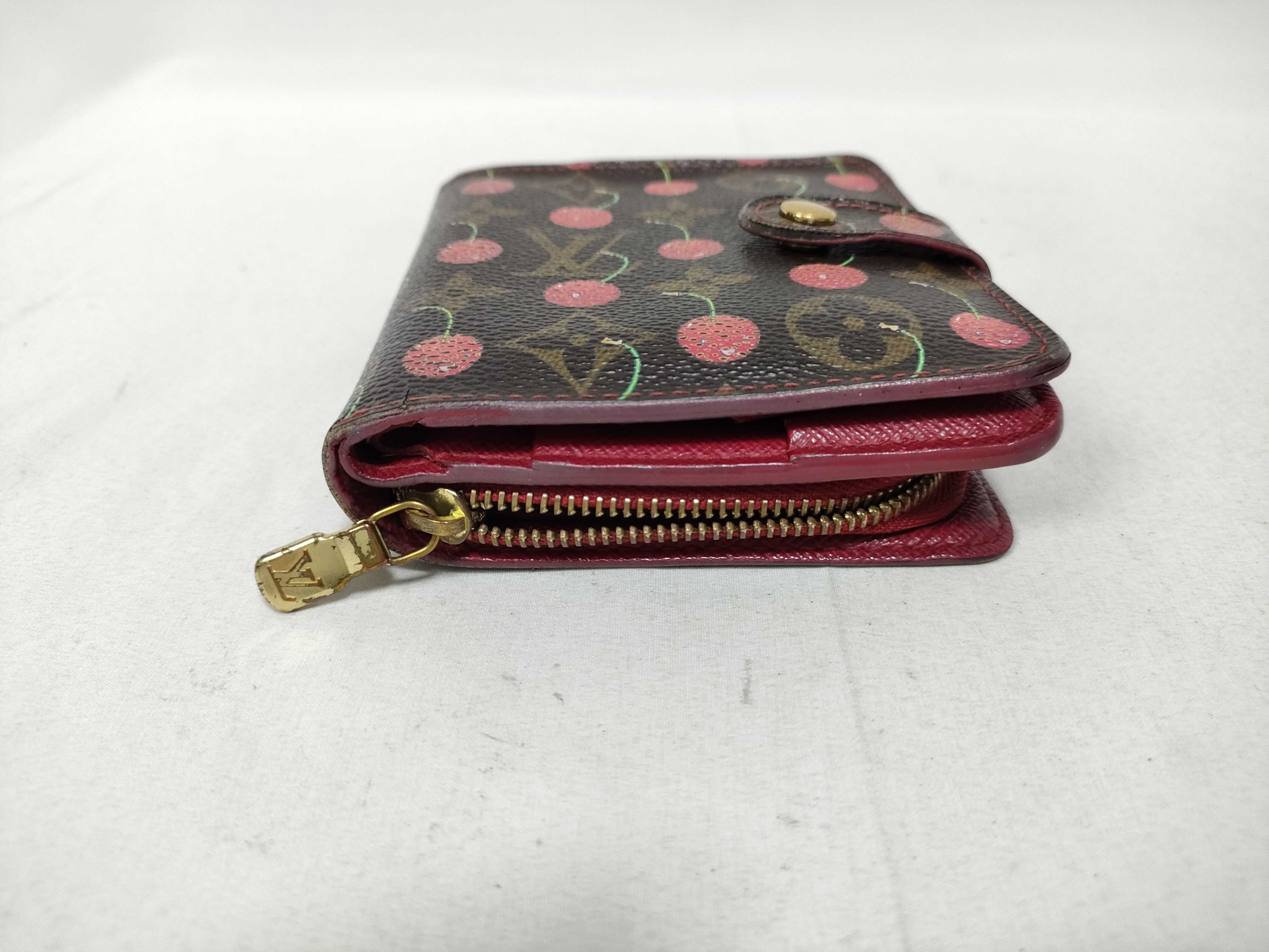 Monogram Cherry Compact Zip Wallet (IY4297) — view 6