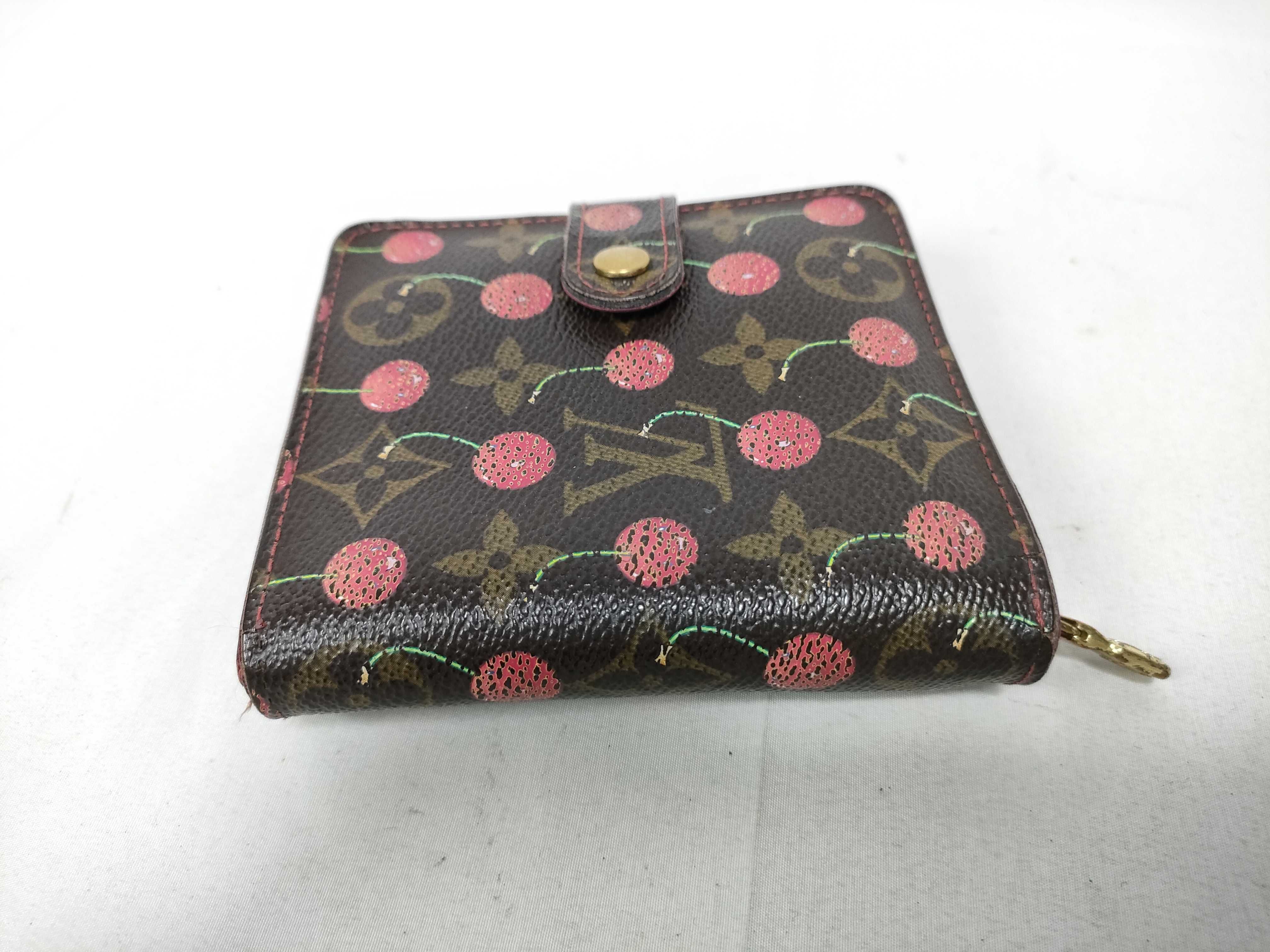 Monogram Cherry Compact Zip Wallet (IY4297) — view 9