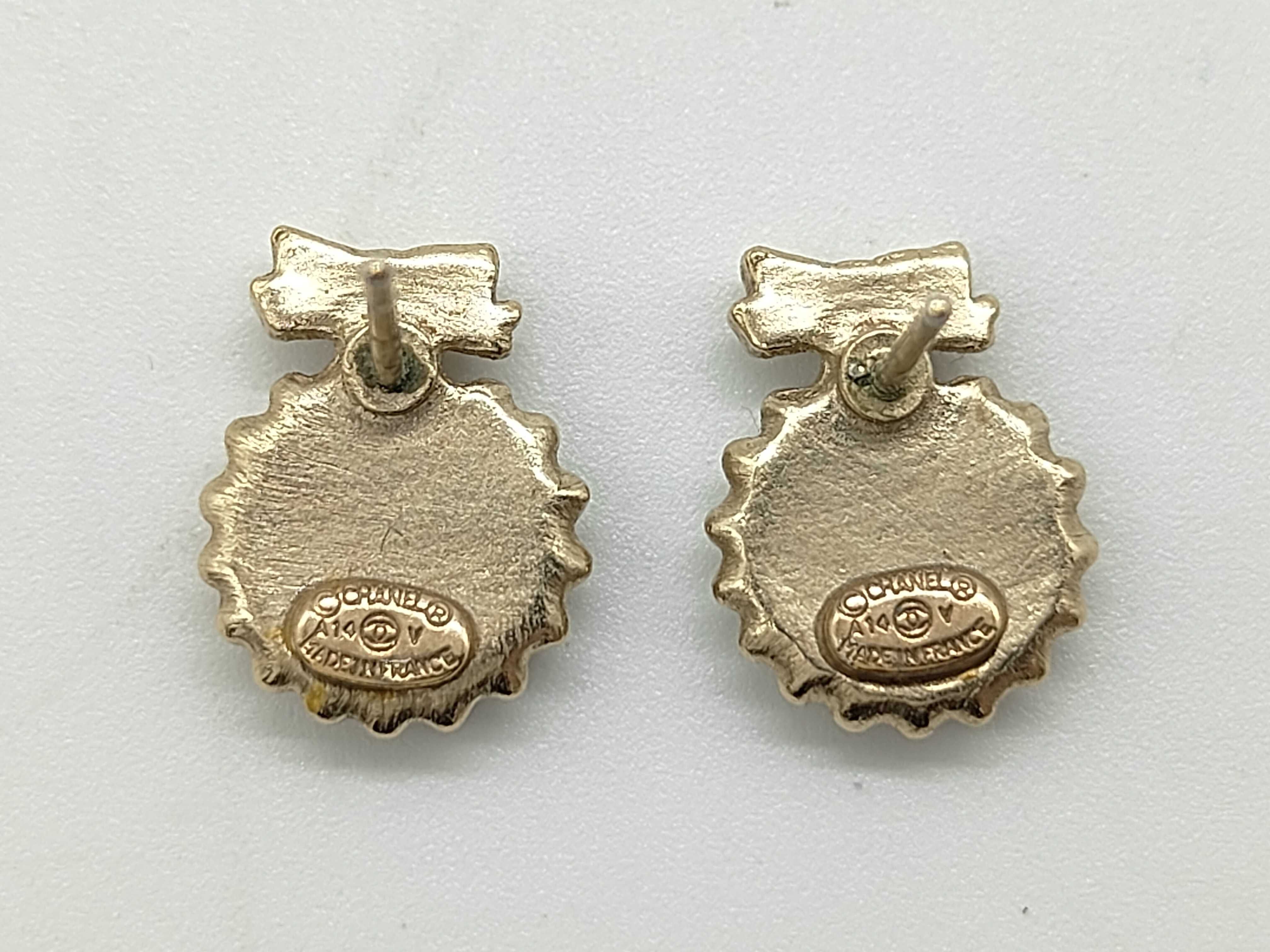 Coco Mark Ribbon Earrings — view 2