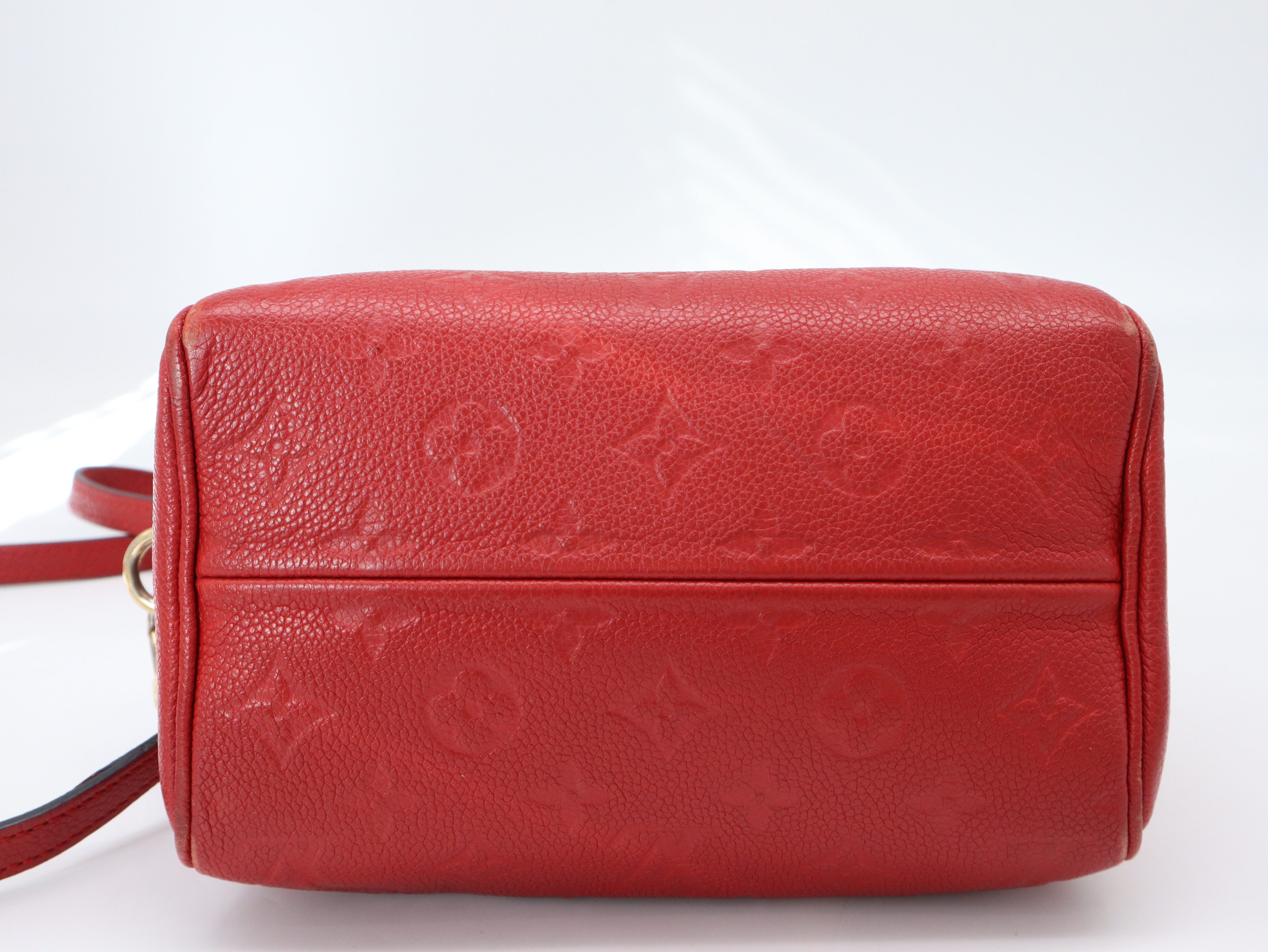 M42395 Monogram Empreinte Speedy Bandoulière 20 NM Cerise Handbag with Shoulder Strap and Padlock — view 4