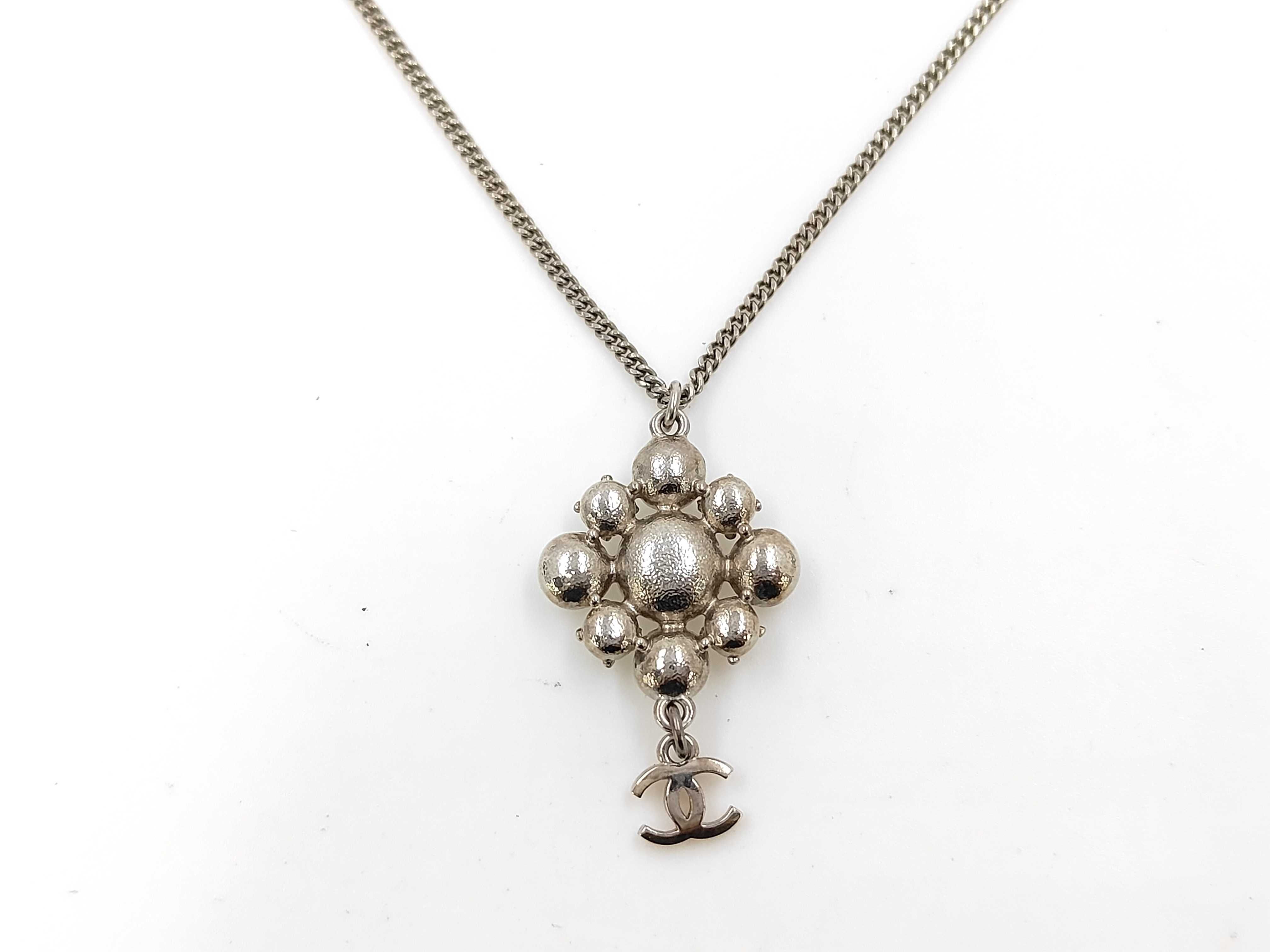 Coco Mark Necklace GP x Rhinestone 09V Necklace — view 3