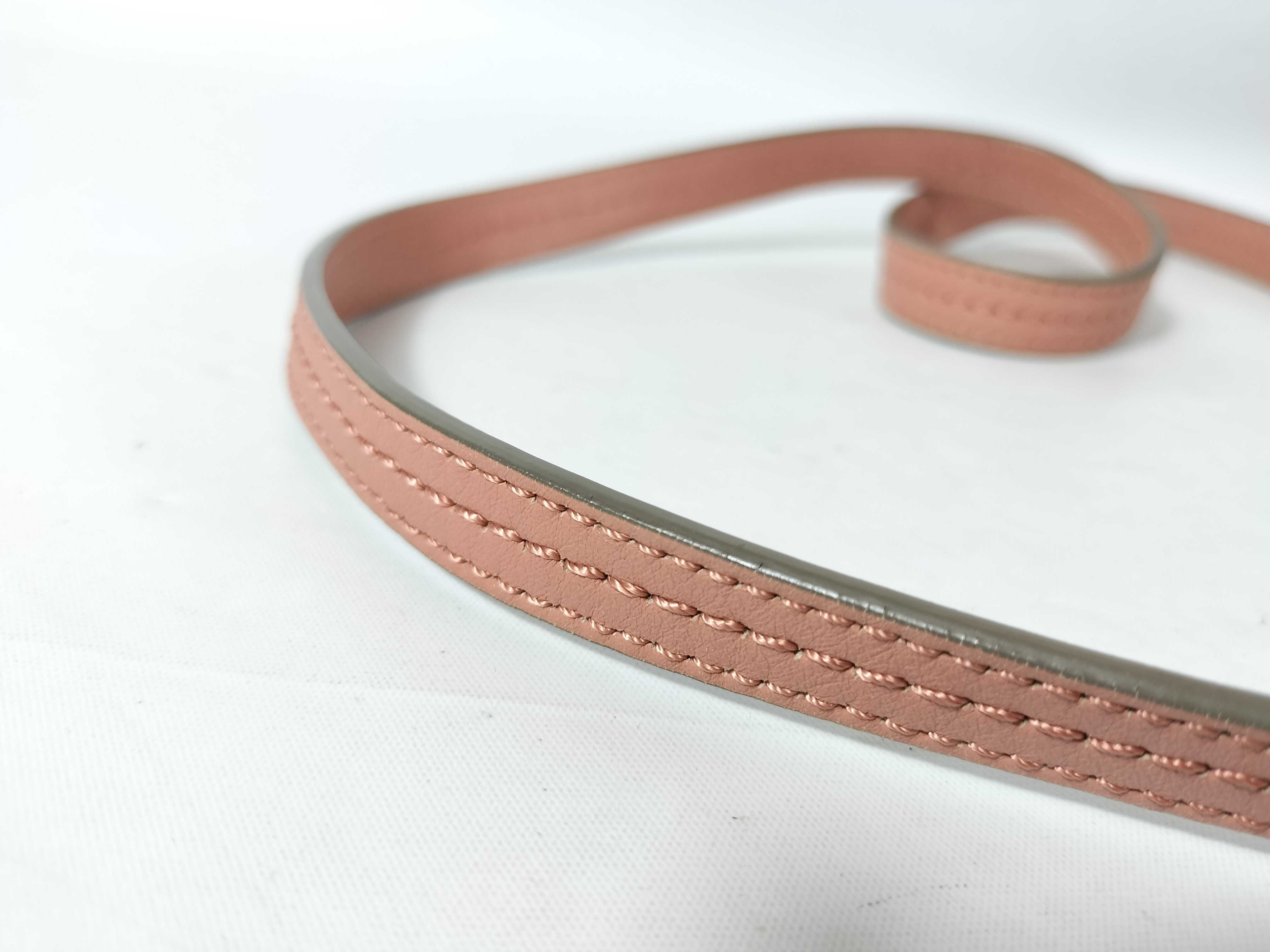 Faye Pink x Beige Suede & Leather Shoulder Bag — view 4