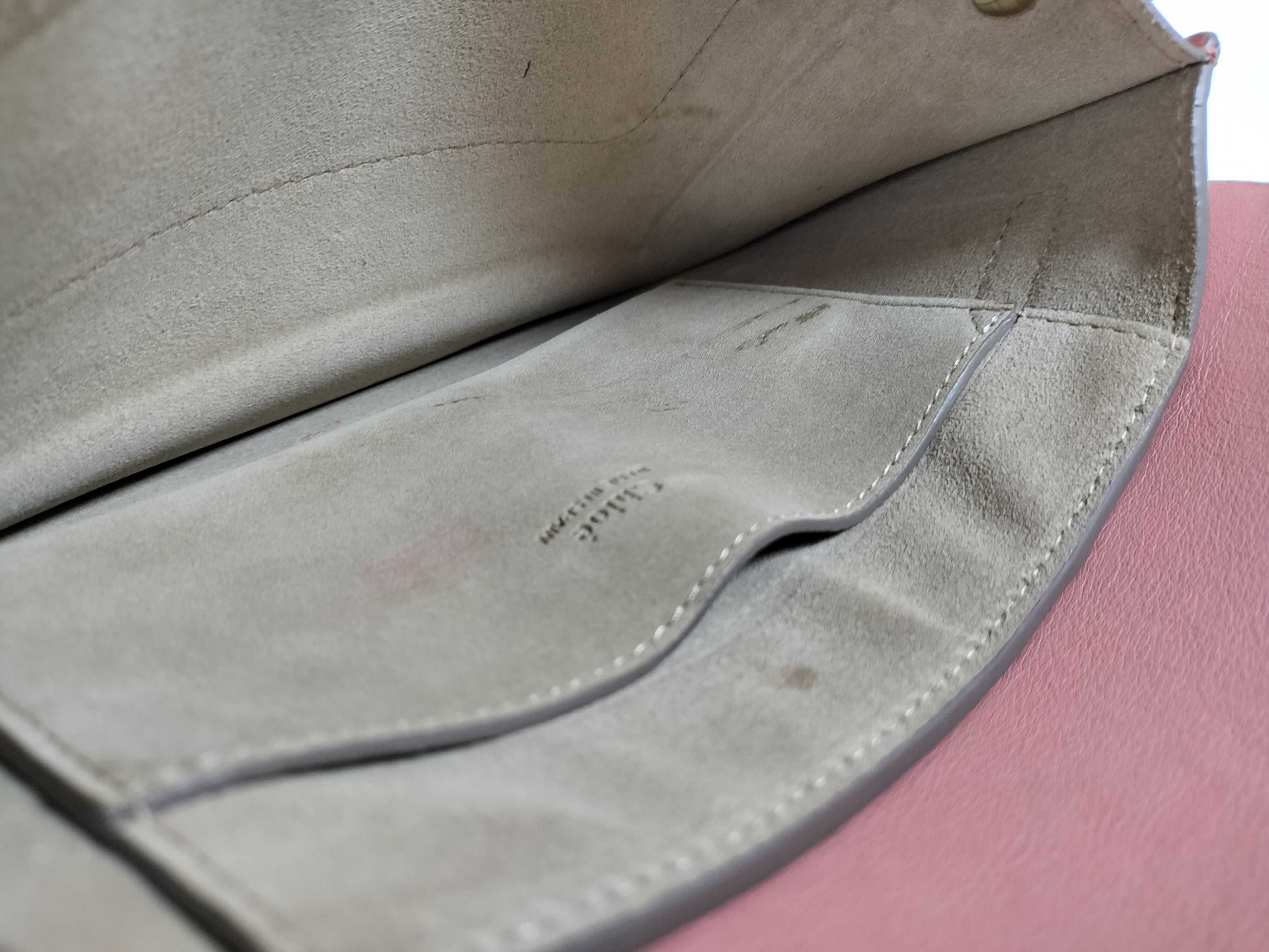 Faye Pink x Beige Suede & Leather Shoulder Bag — view 10