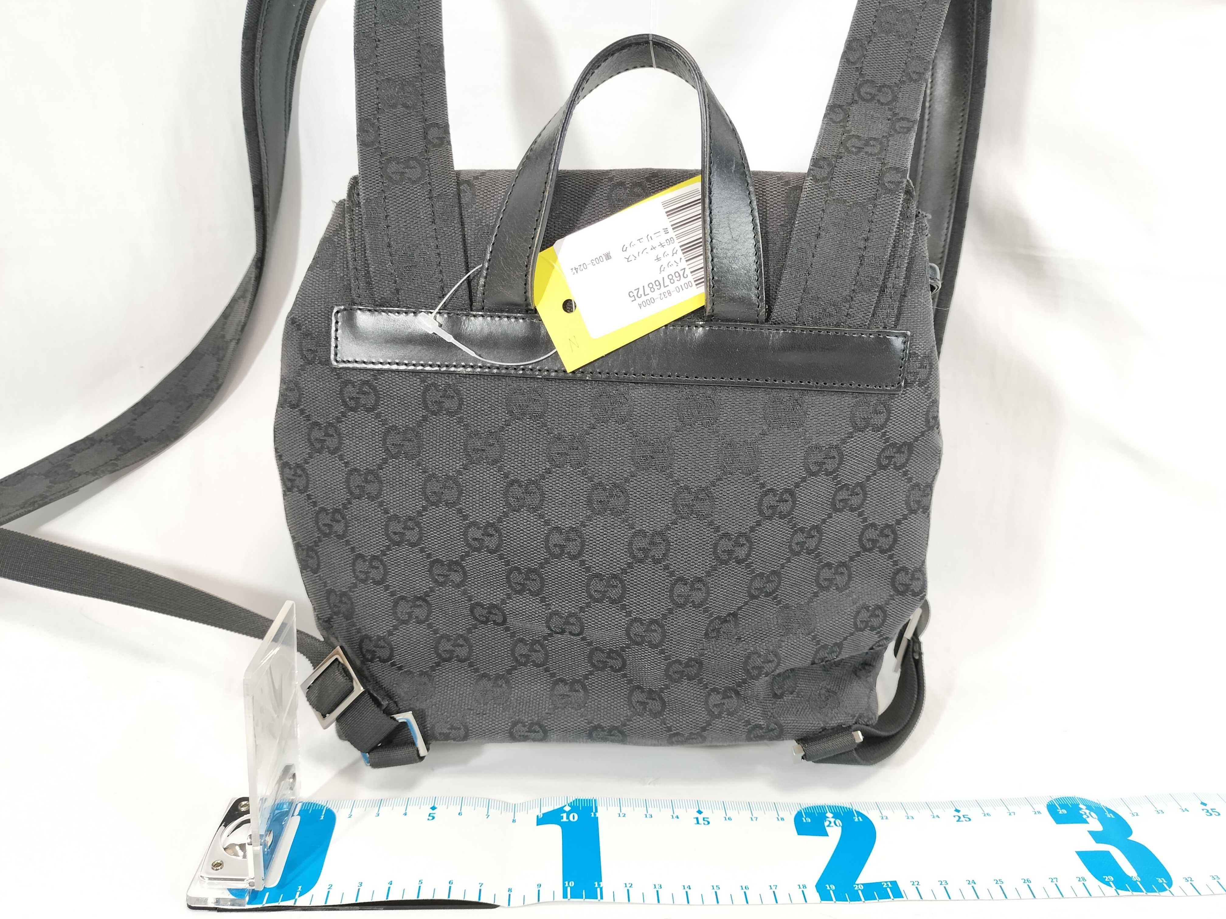 GG Canvas Mini Backpack, Black — view 2