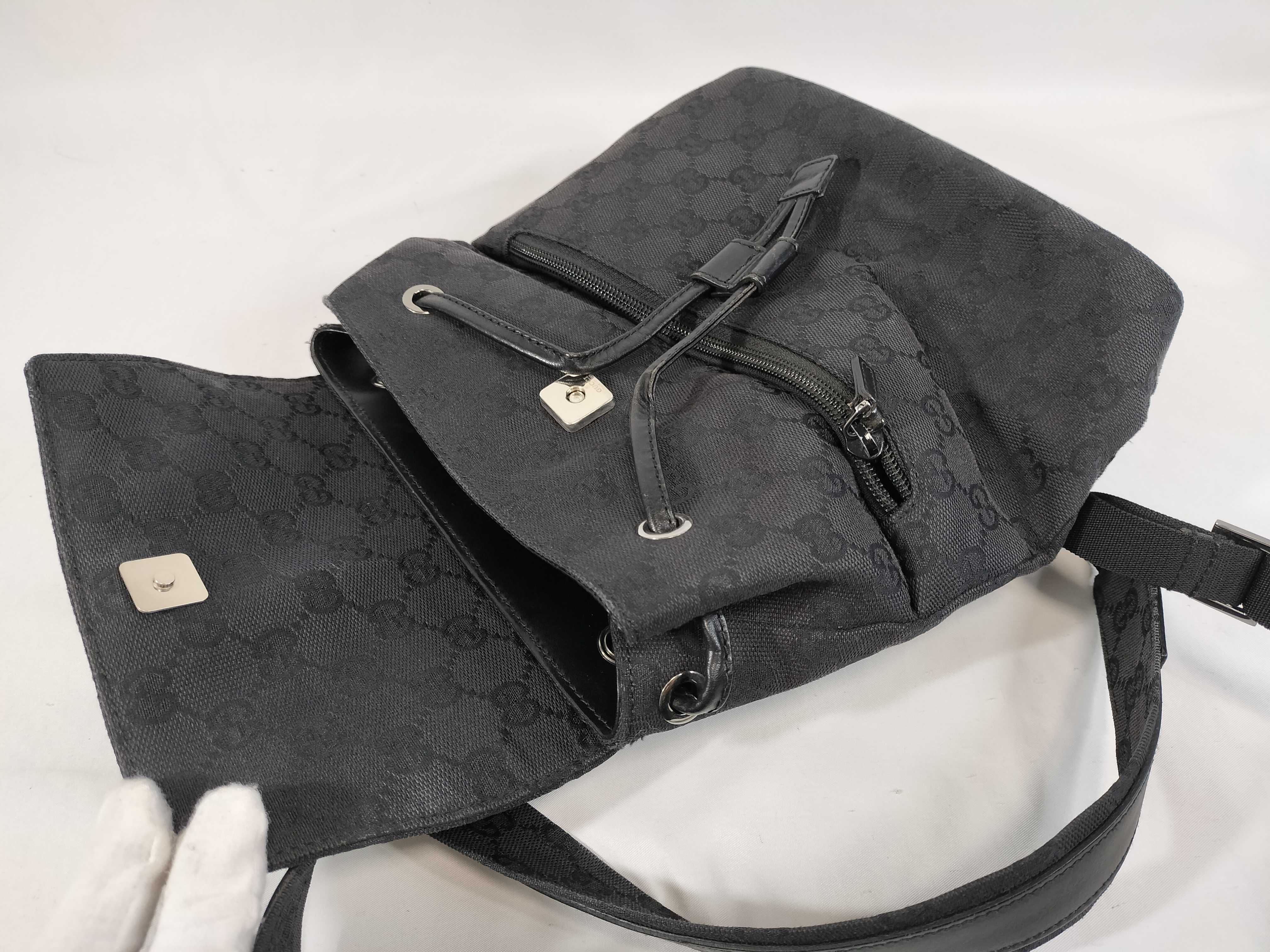 GG Canvas Mini Backpack, Black — view 8