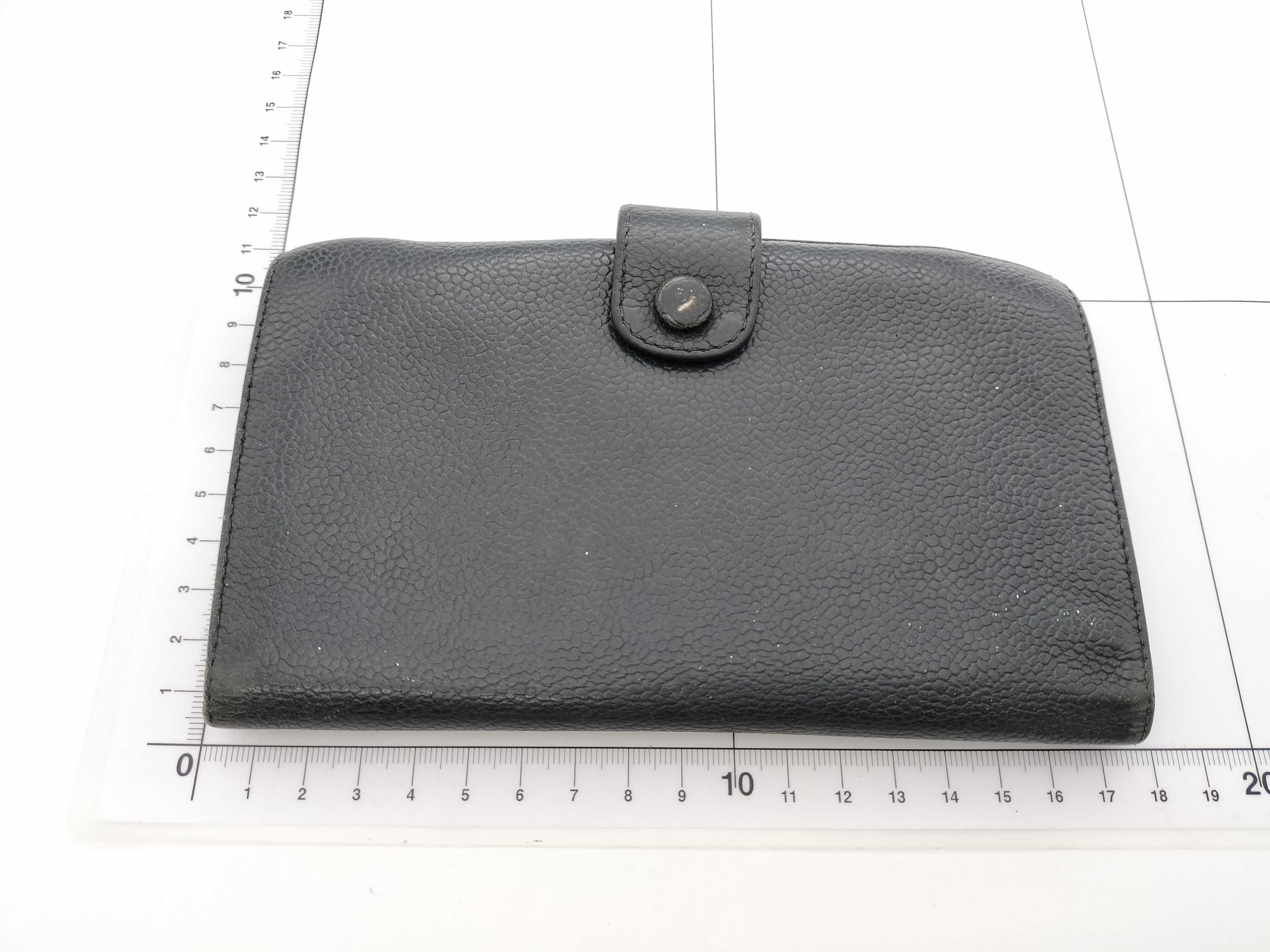 Caviar Skin Coco Snap Folding Wallet — view 2