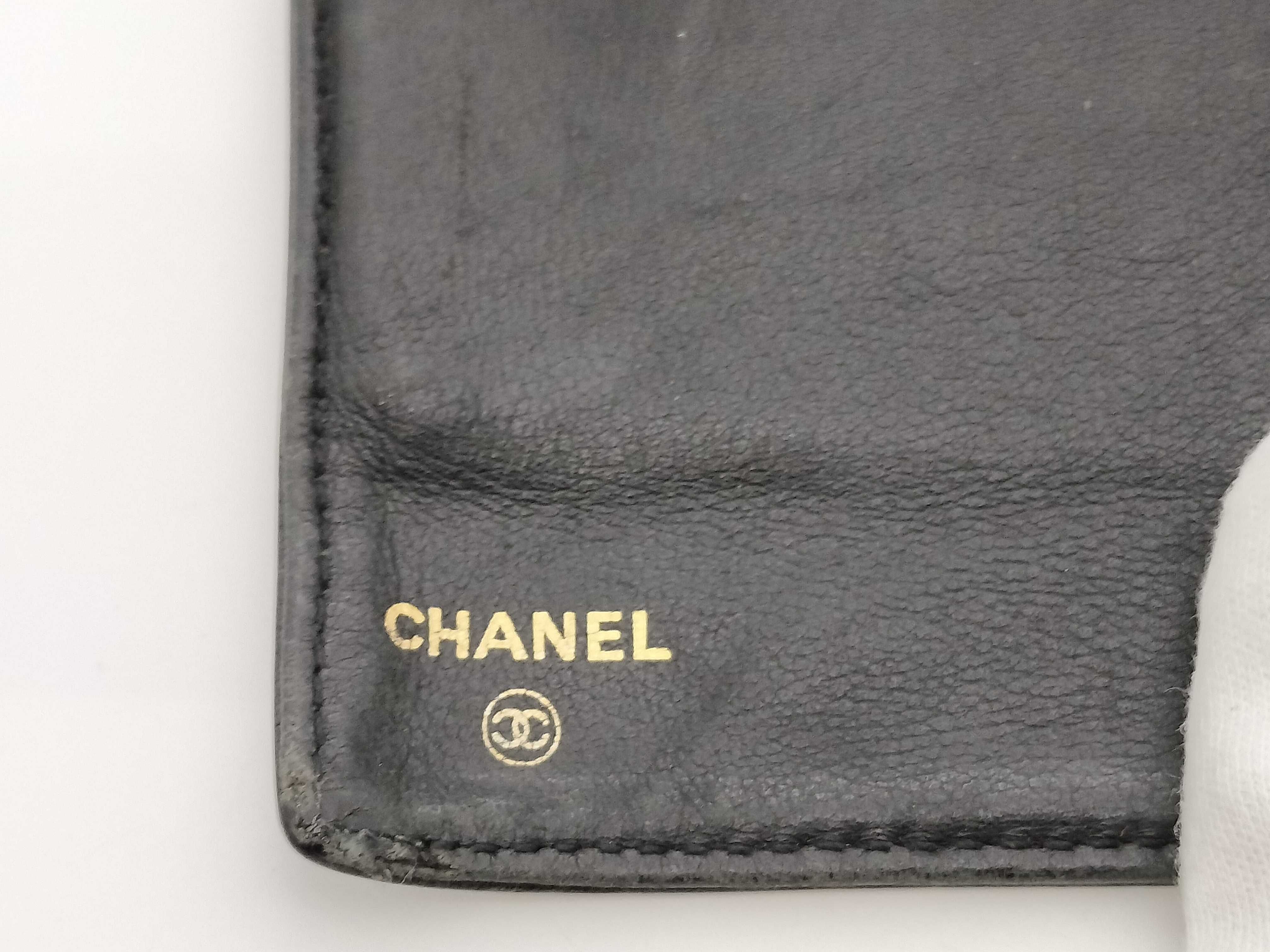 Caviar Skin Coco Snap Folding Wallet — view 7