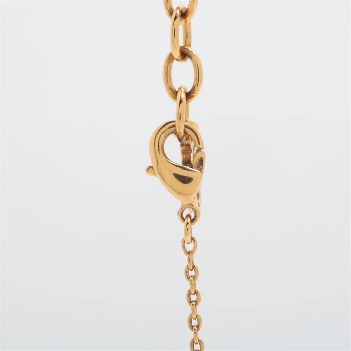 M00368 Collier Petit Louis Necklace, GP x Rhinestone, Gold, — view 3