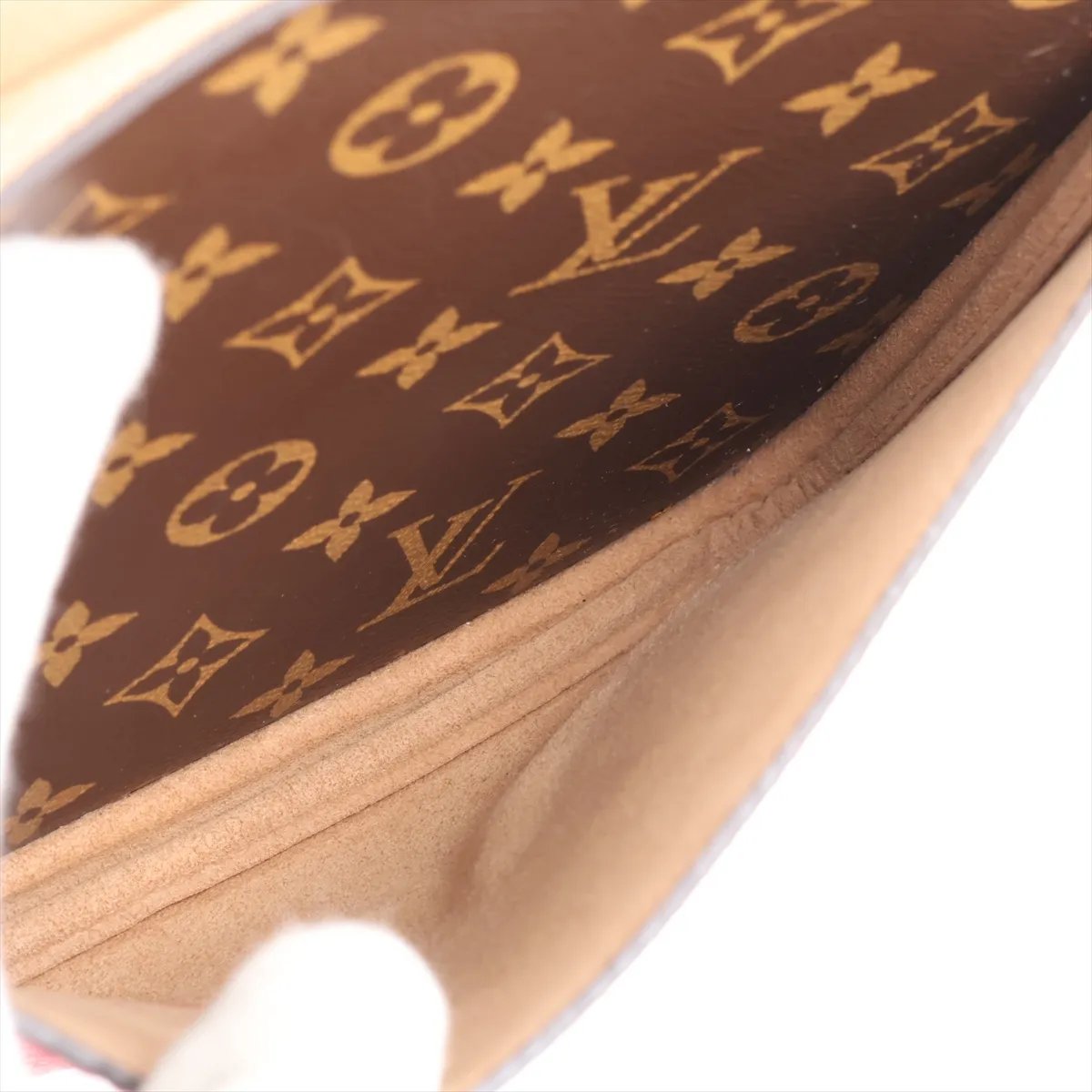 Monogram x Leather Marignan M44286 FL3118 Brown x Red (RFID detected) — view 10