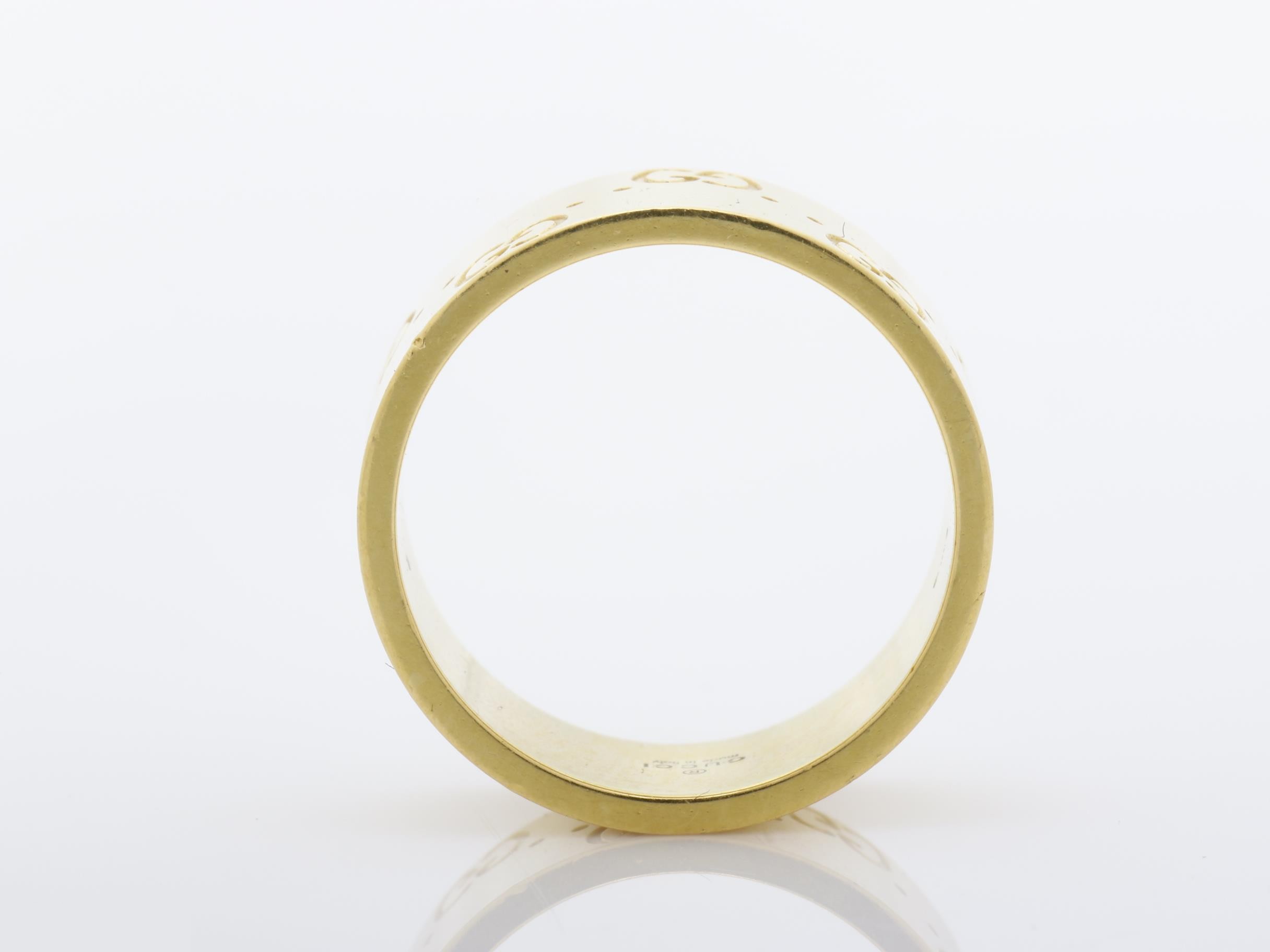 K18YG Ring, Icon, 9.1g, Size #12 — view 5