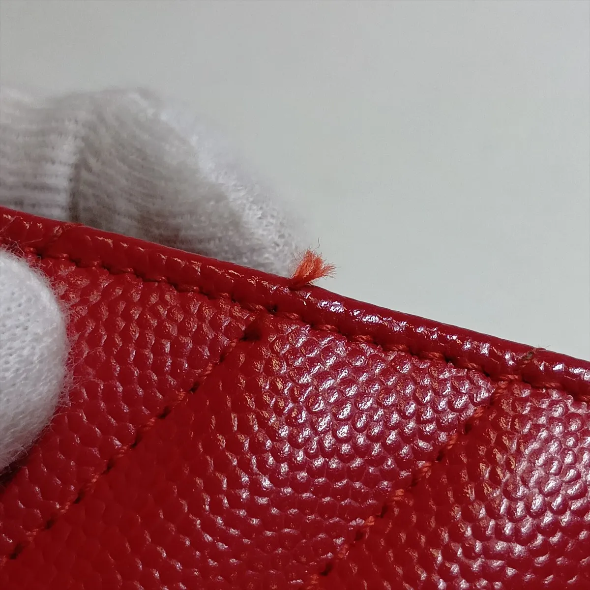 Cassandra Leather Chain Wallet, Red, 393953 — view 12