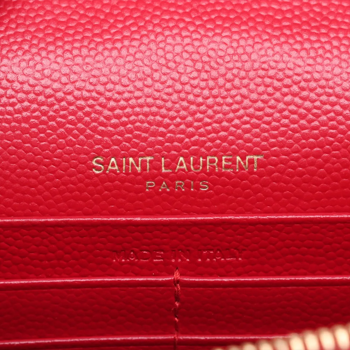 Cassandra Leather Chain Wallet, Red, 393953 — view 9