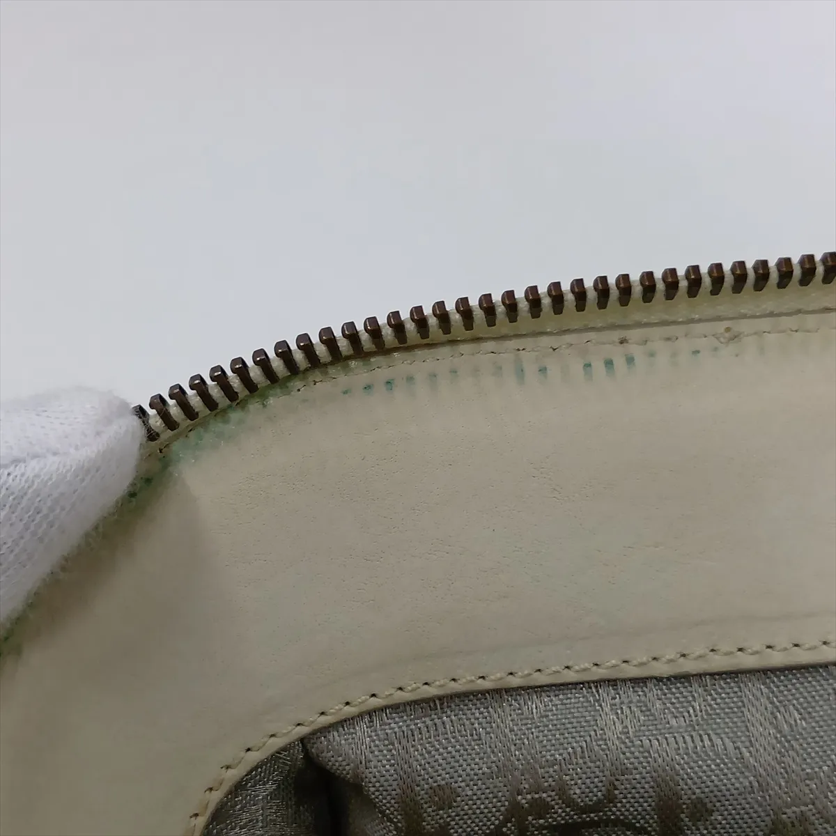 Jeanne Leather Chain Shoulder Bag, Beige — view 11