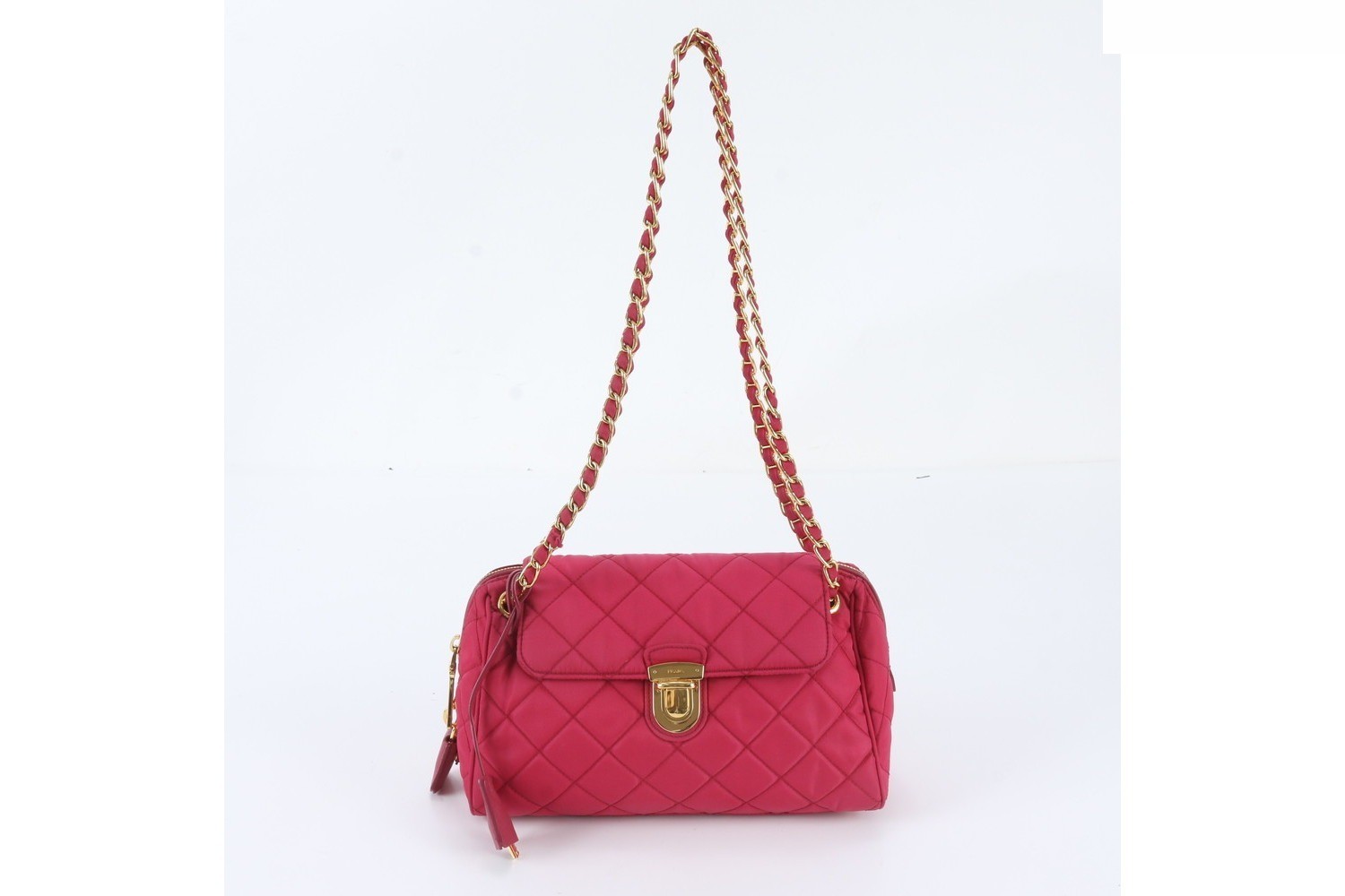 Quilted Leather 2-Way Chain Shoulder Bag — view 2