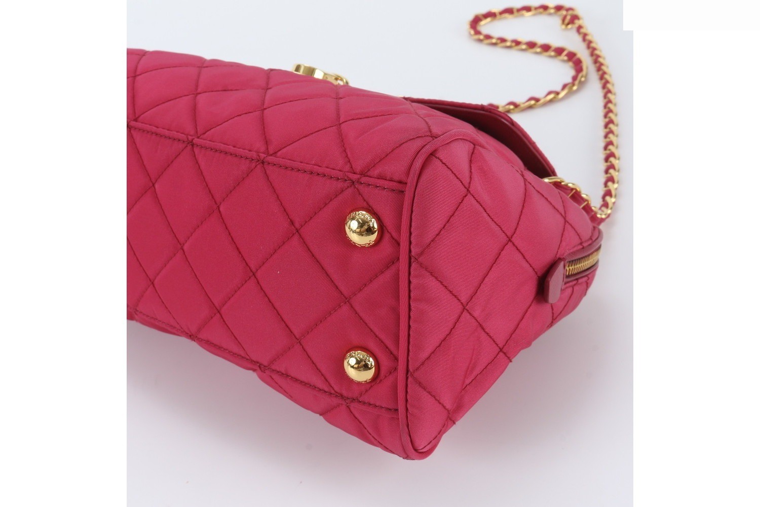 Quilted Leather 2-Way Chain Shoulder Bag — view 3
