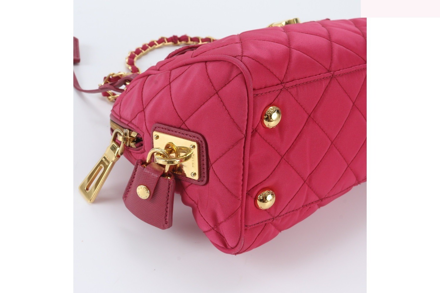 Quilted Leather 2-Way Chain Shoulder Bag — view 5