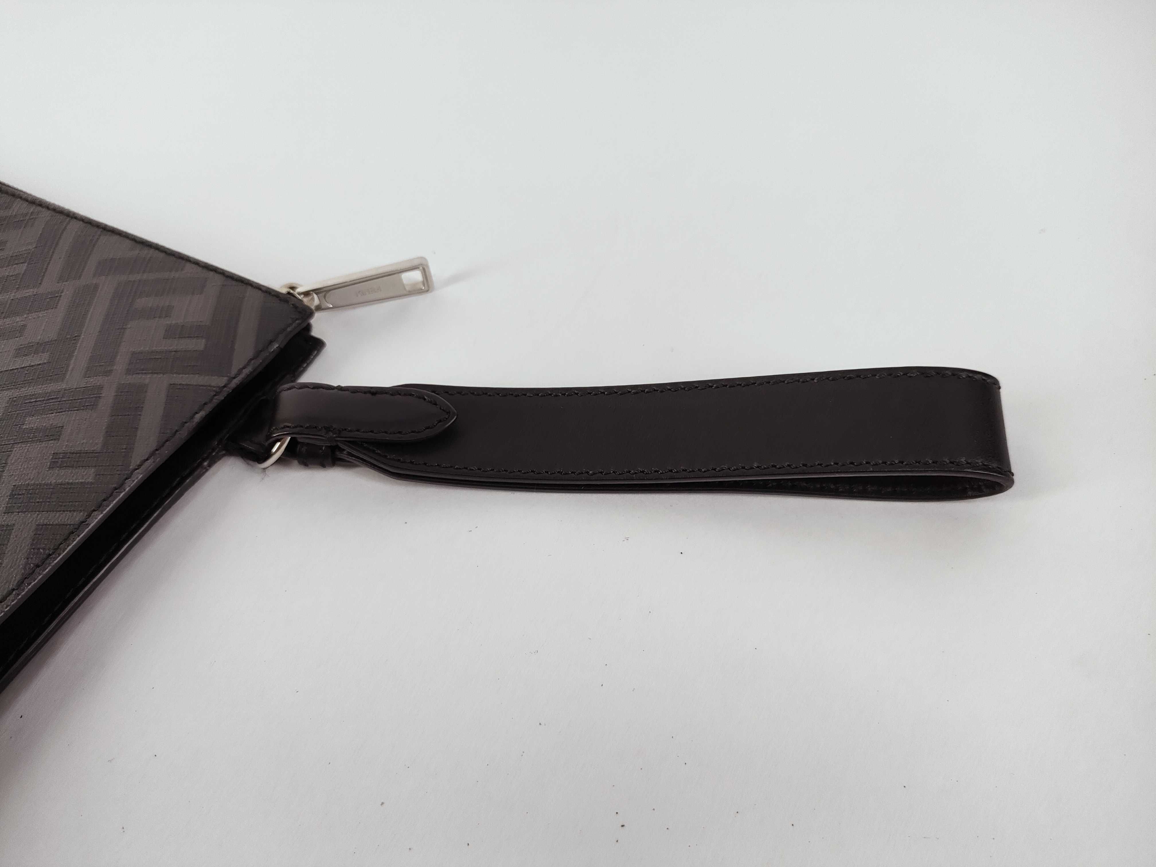 Zucca pattern Fendi Zucca Flat Slim Diagonal Clutch Bag — view 4