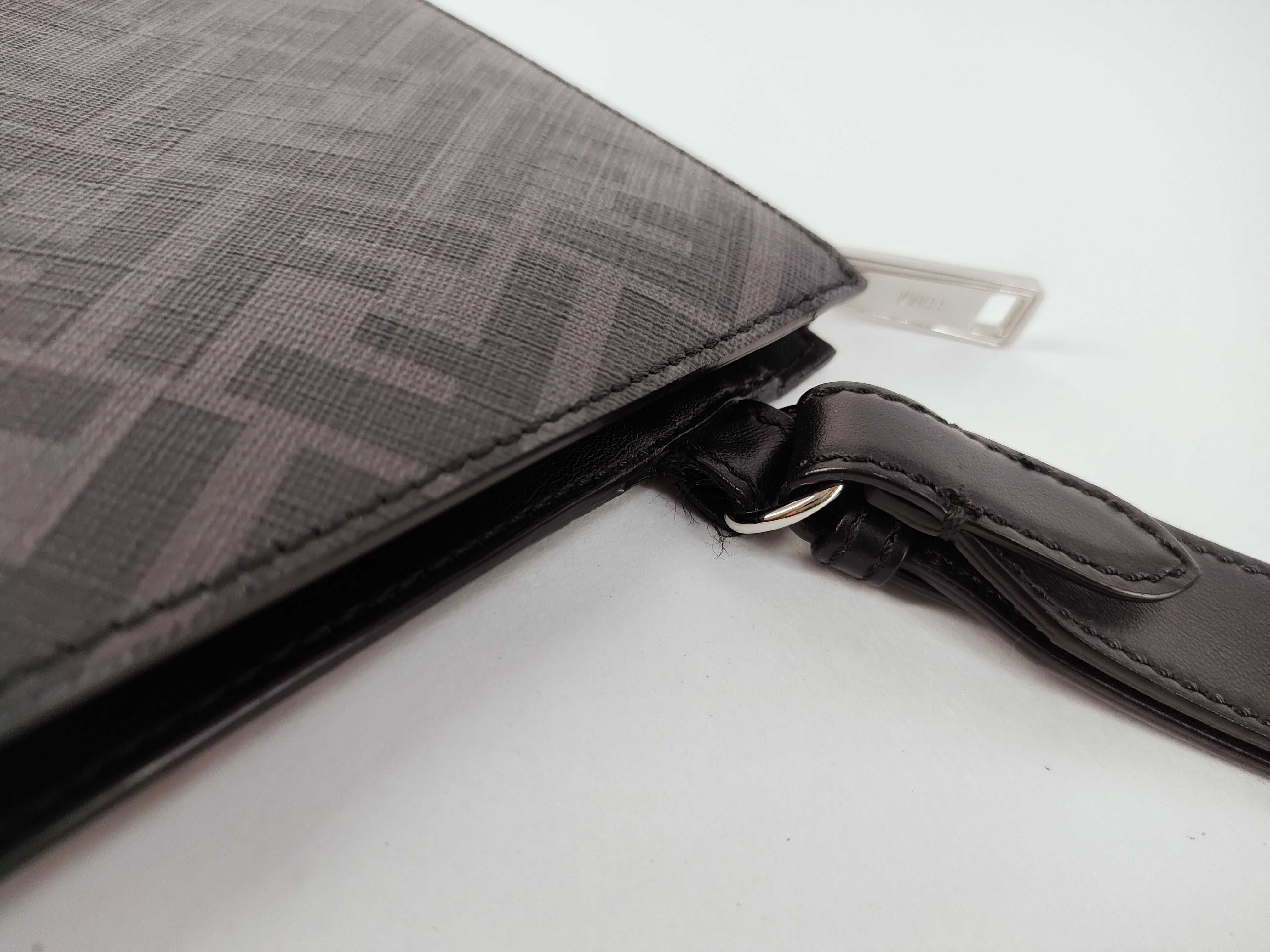 Zucca pattern Fendi Zucca Flat Slim Diagonal Clutch Bag — view 5