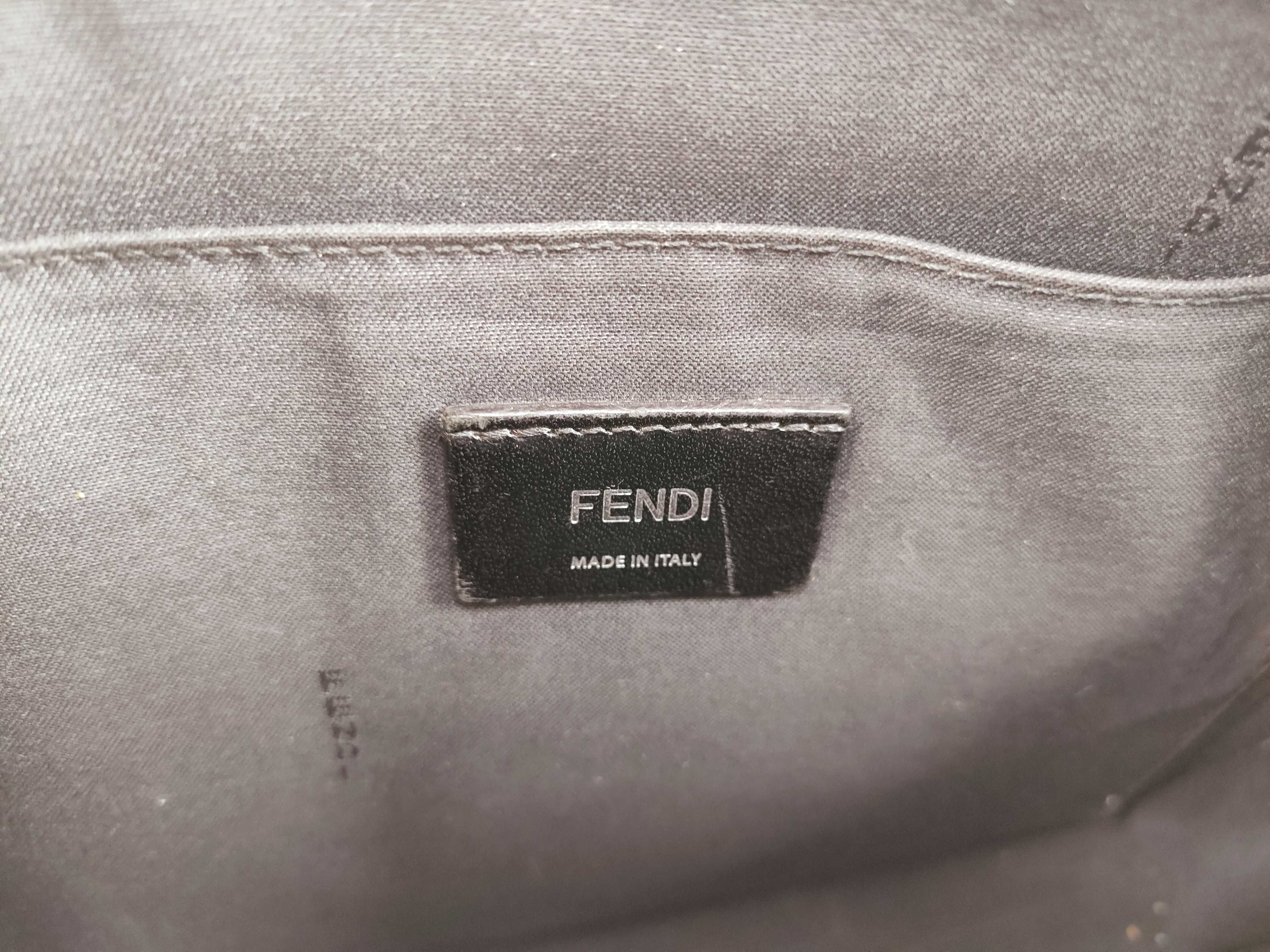Zucca pattern Fendi Zucca Flat Slim Diagonal Clutch Bag — view 9