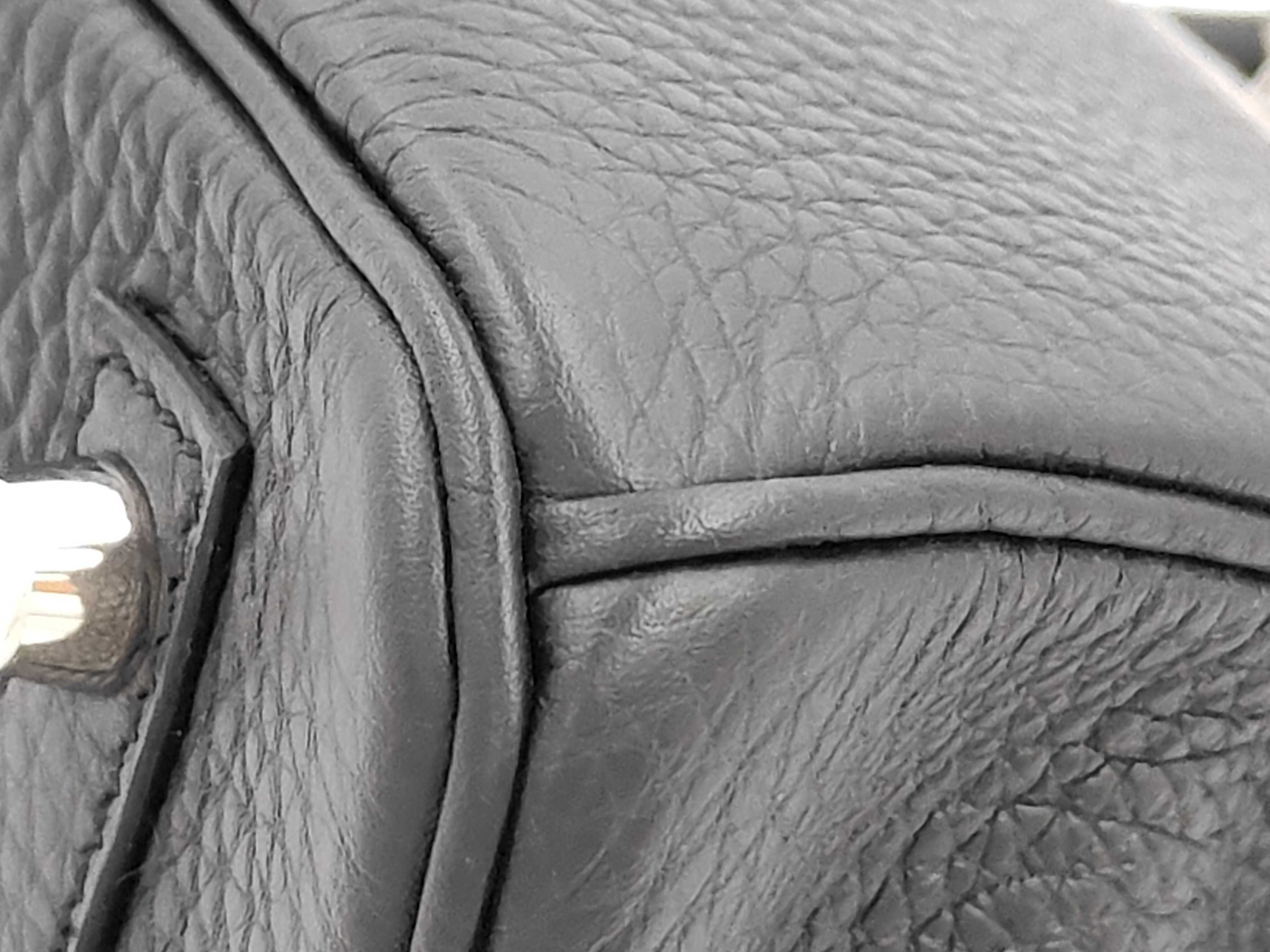 Birkin 30 Noir Togo Silver Hardware K Stamp KAC841FT Handbag — view 4