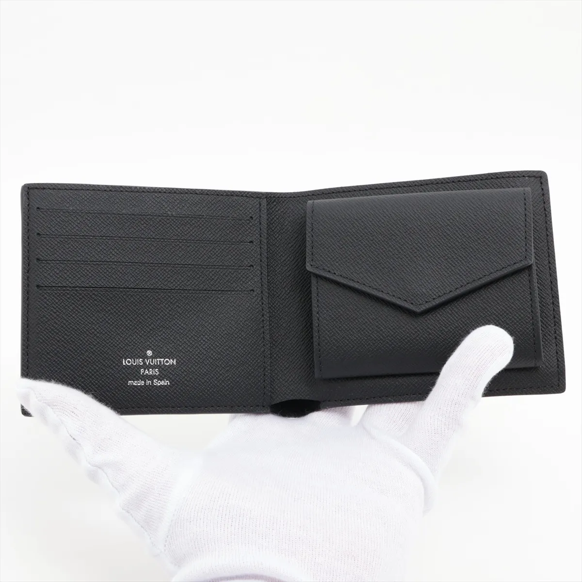 Damier Graphite Portefeuille Marco N63336 Black Bi-fold Wallet (RFID detected) — view 3