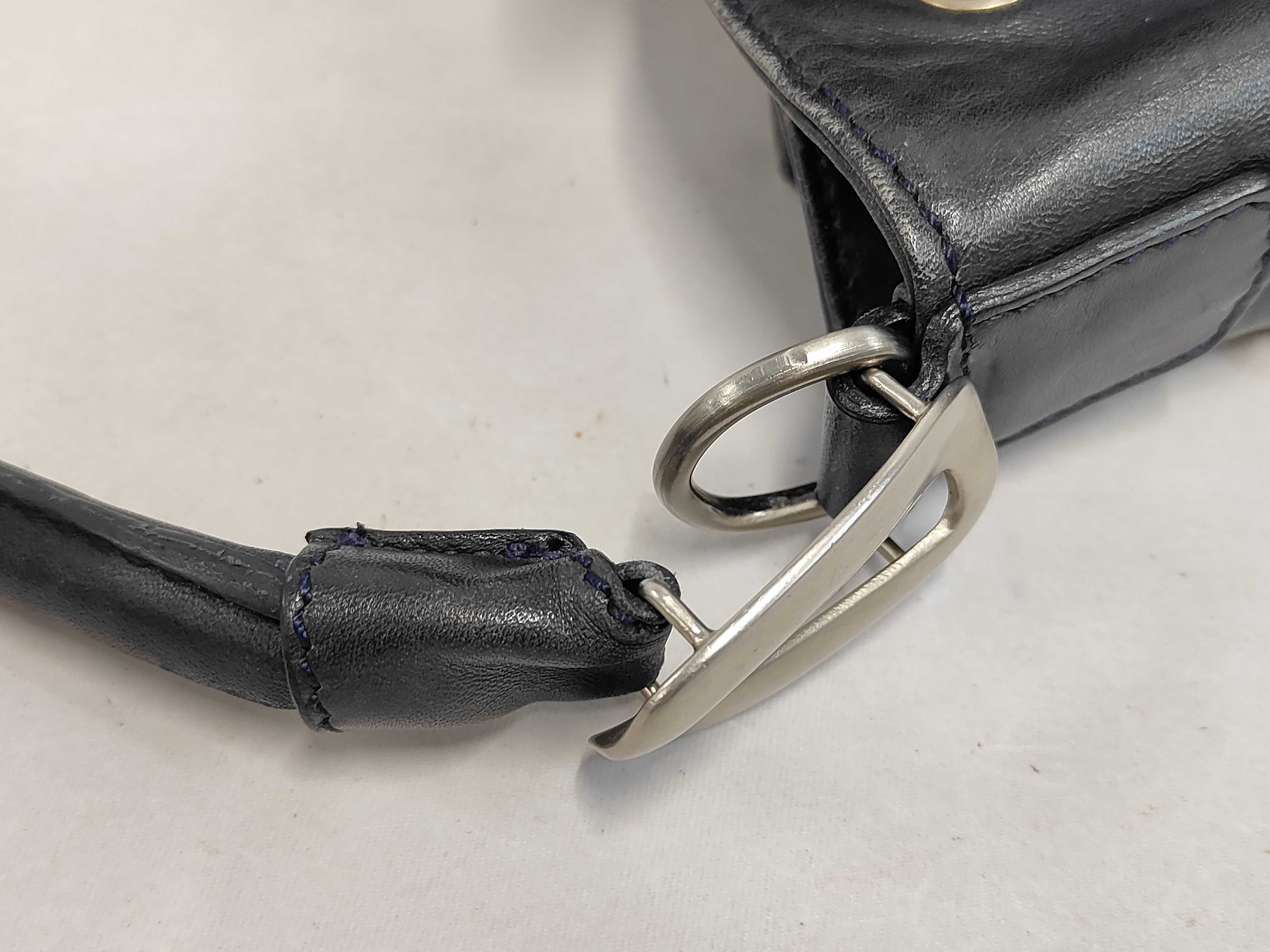 drawstring leather 3-way bag, made in Italy, can be used as a one-shoulder bag, backpack, or shoulder bag. — view 6