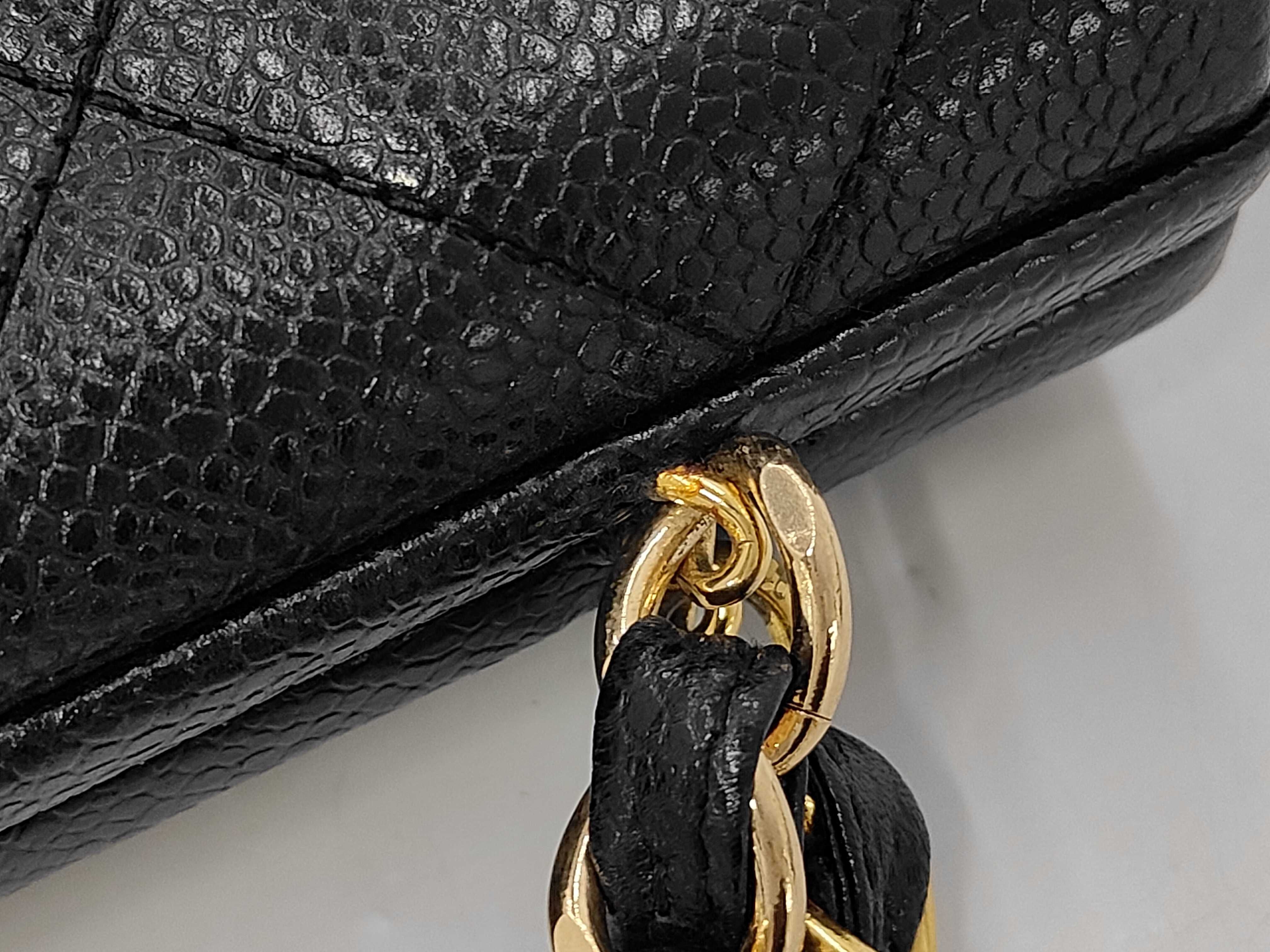 Caviar Skin Chanel Caviar Clasp Chain Shoulder Tote Bag (Series 3) — view 7