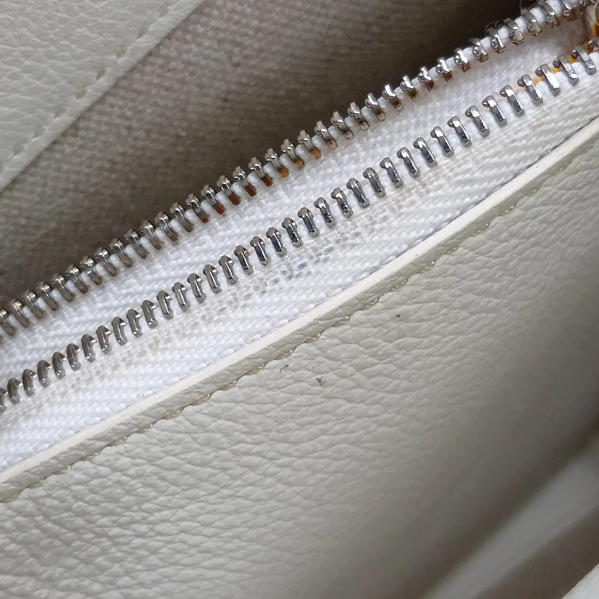 Luette Structured Mini PVC x Leather Chain Shoulder Bag, White — view 14